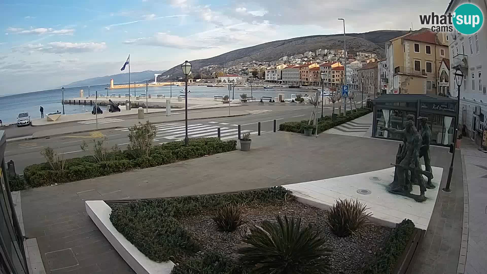 Live webcam Senj riva – seafront – Croatia