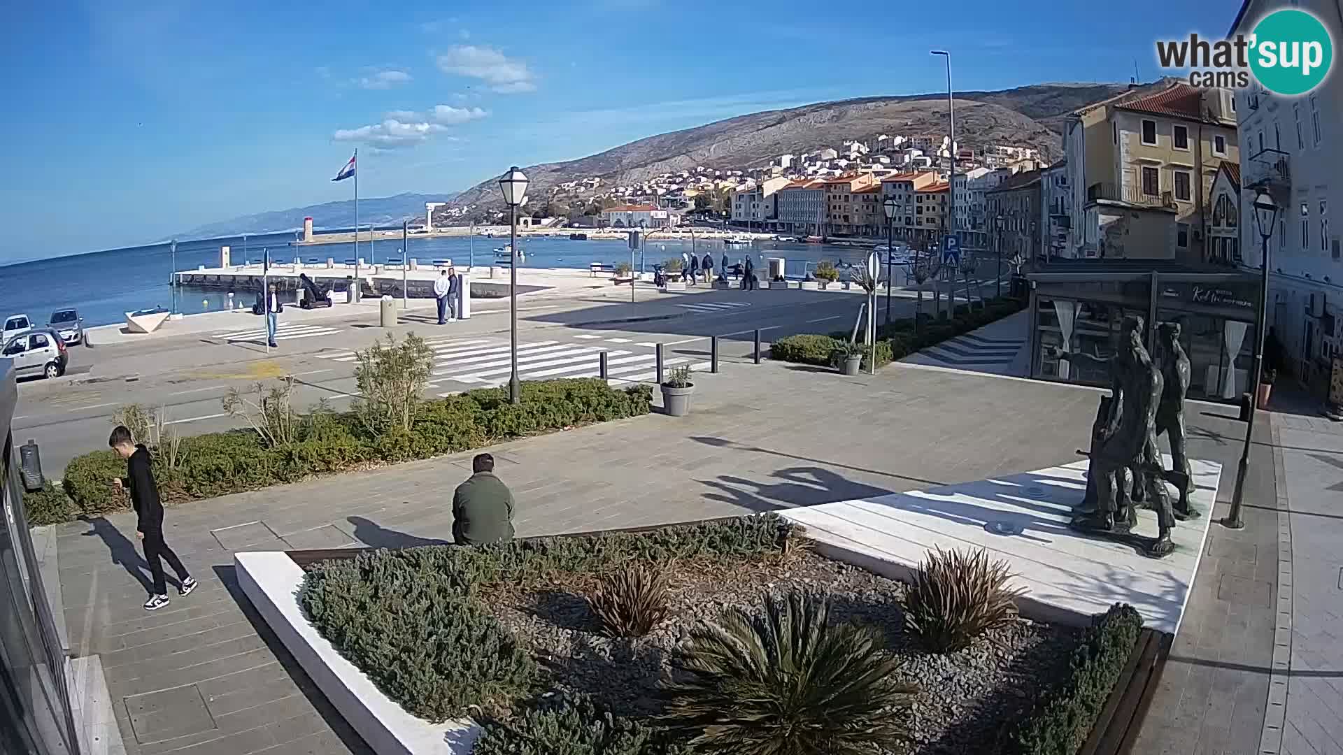 Live webcam Senj riva – fronte mare