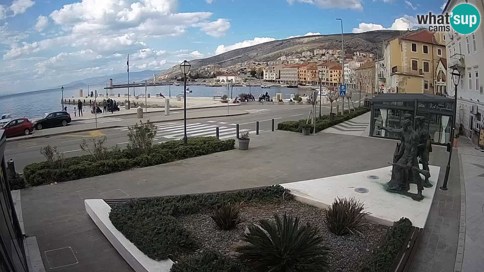 Live webcam Senj riva – seafront – Croatia