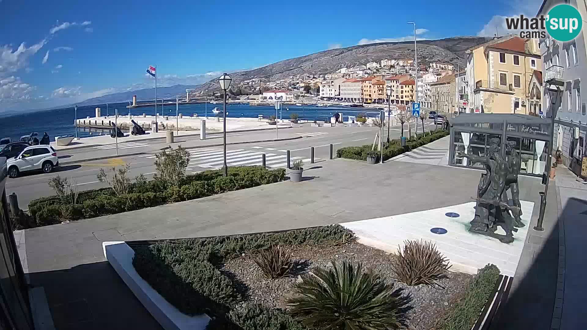 Live webcam Senj riva – fronte mare