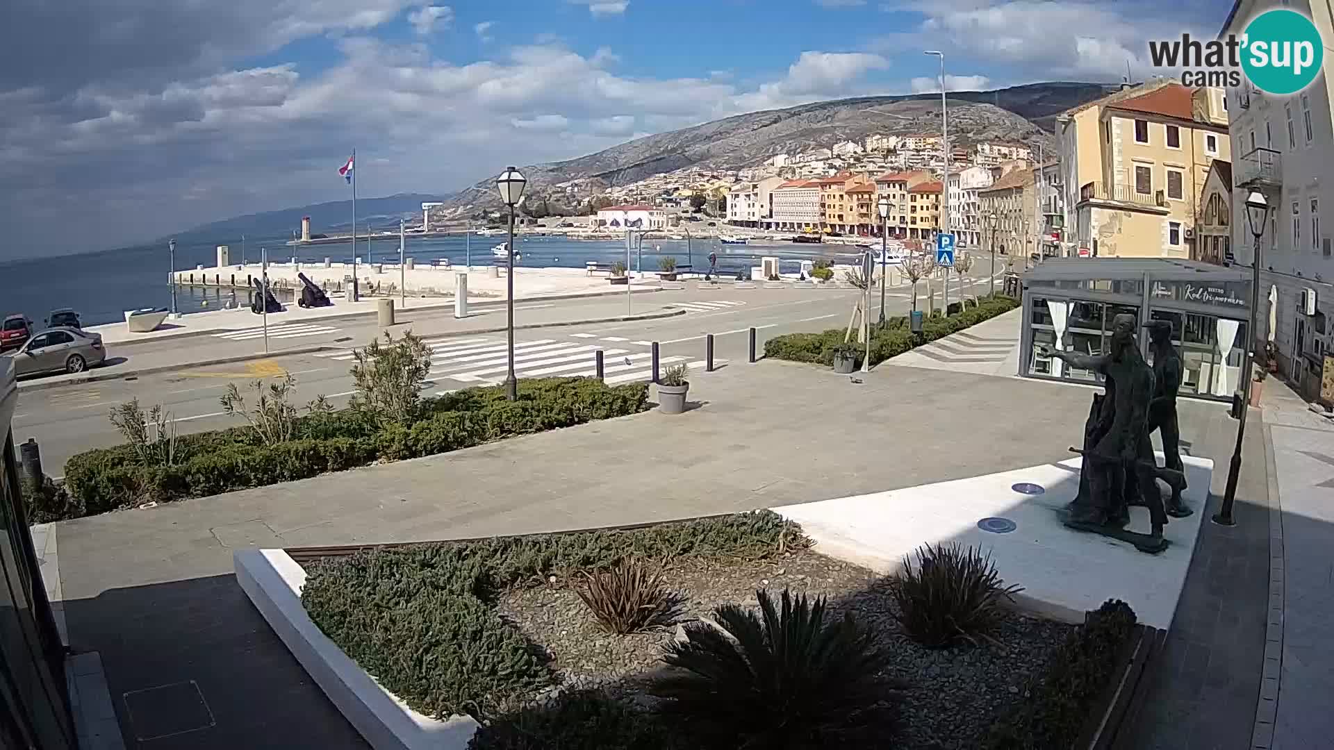 Live-Webcam Senj Riva – direkt am Meer – Kroatien