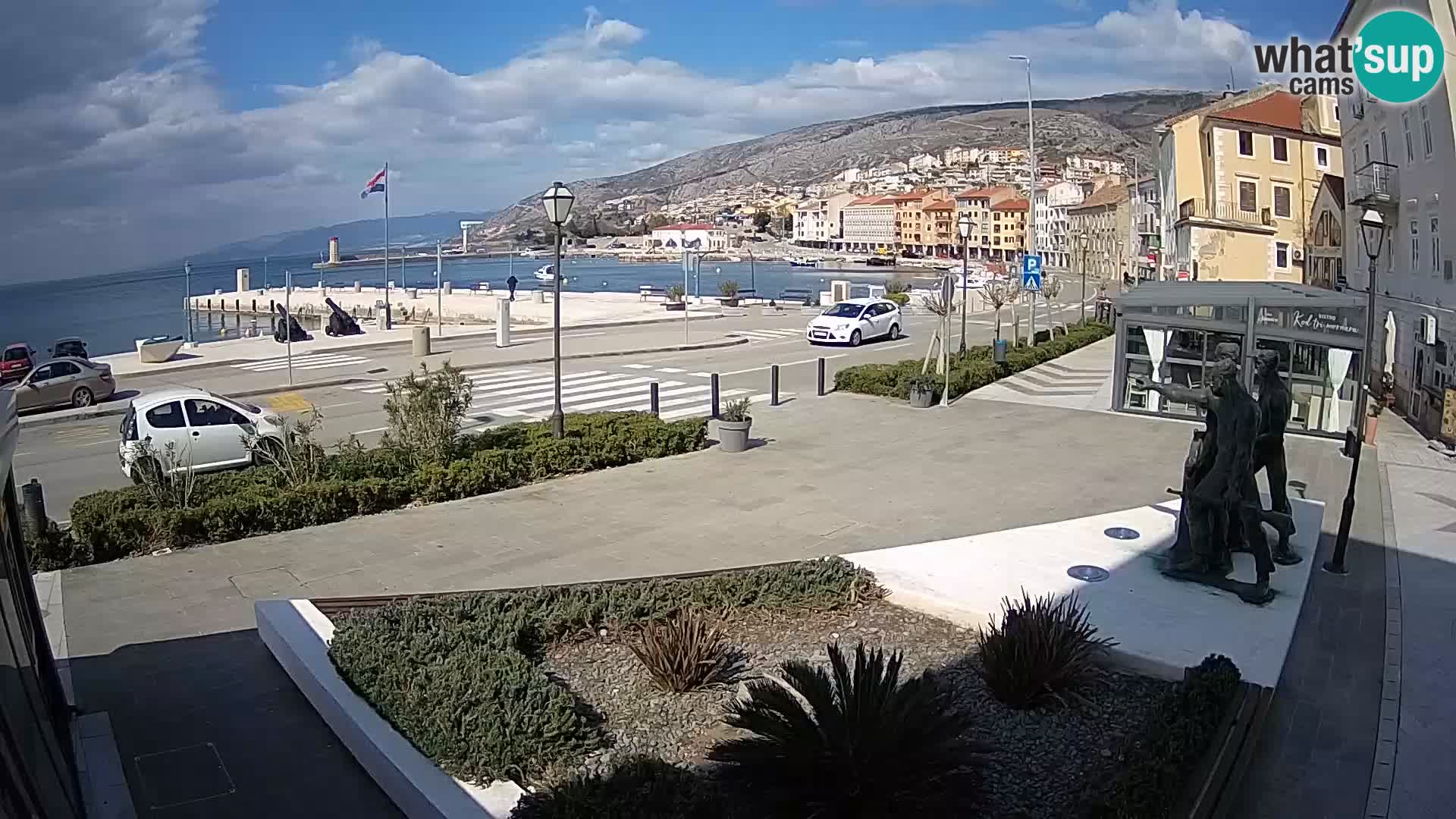 Live-Webcam Senj Riva – direkt am Meer – Kroatien