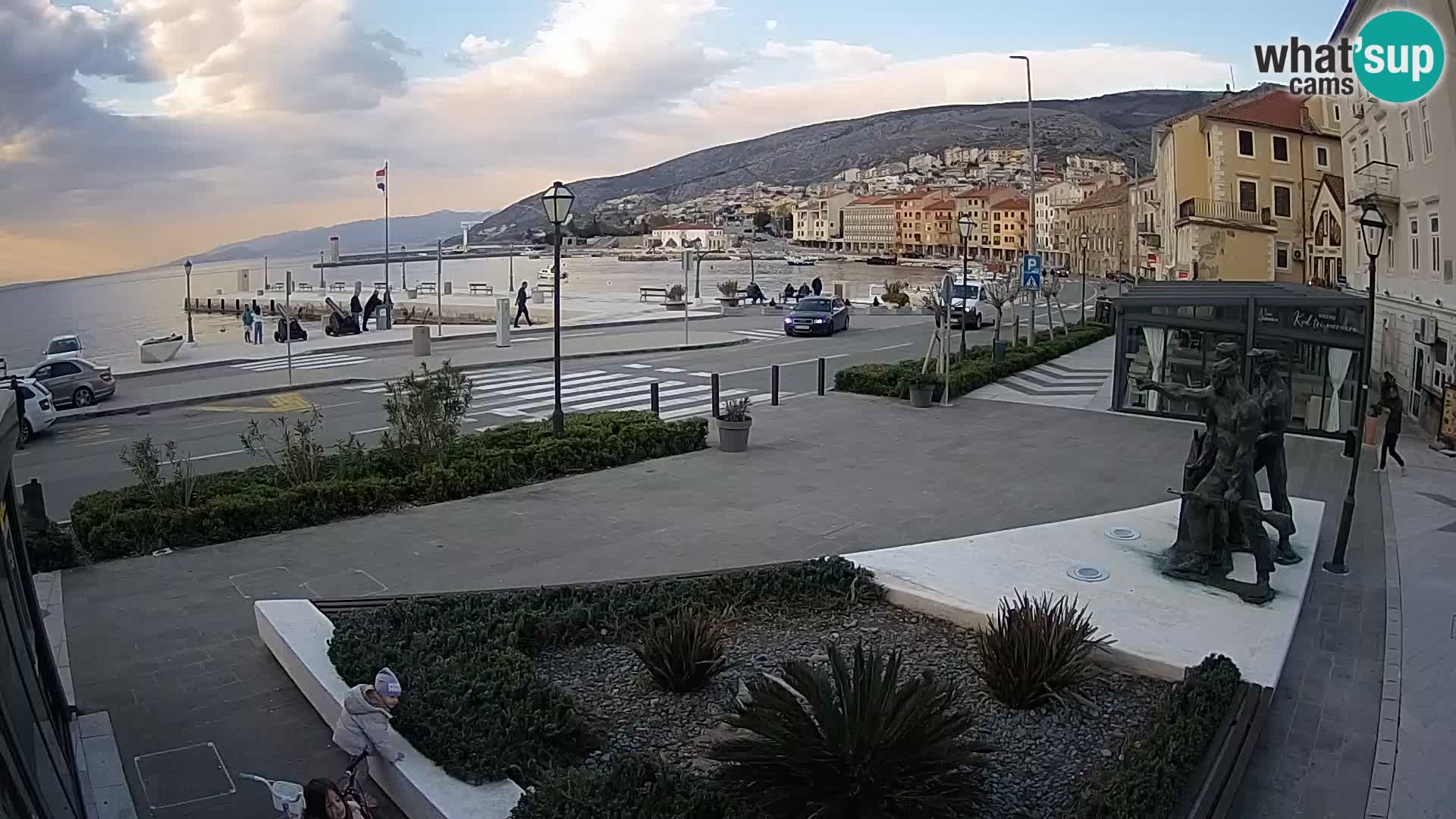 Live-Webcam Senj Riva – direkt am Meer – Kroatien