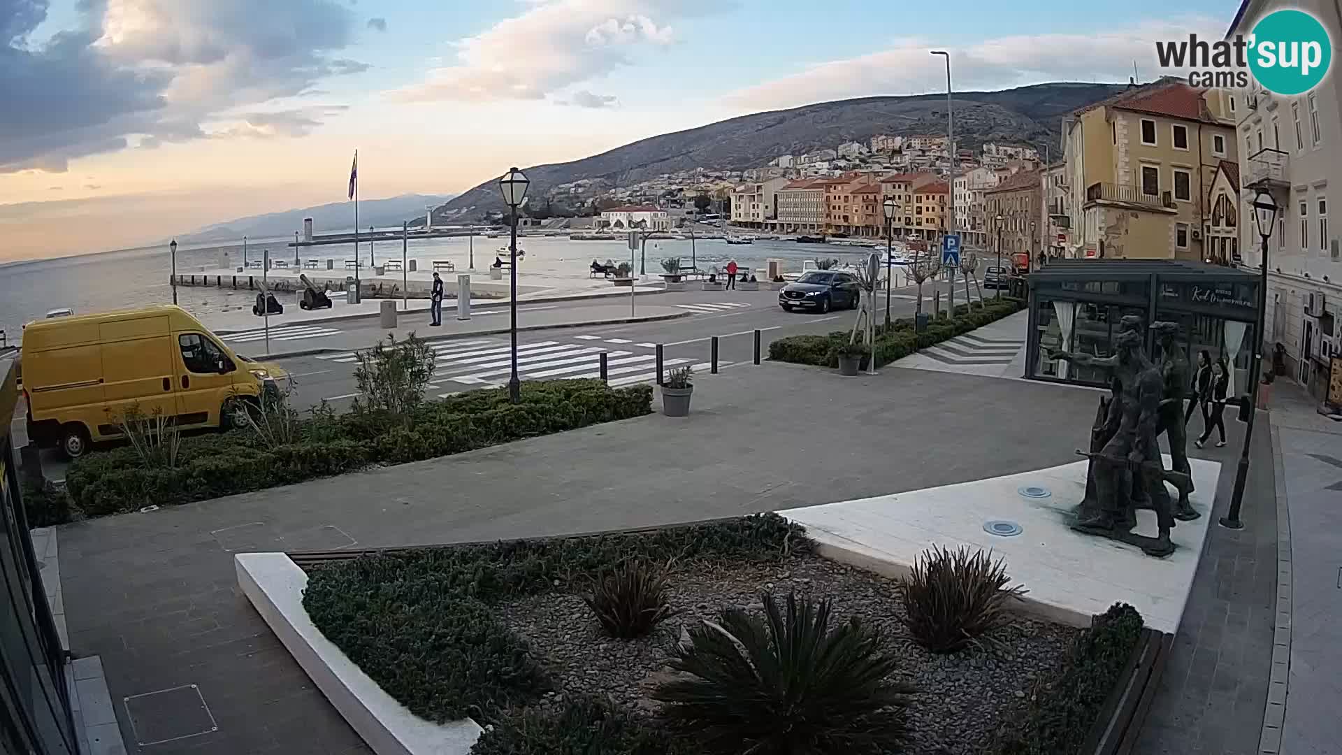 Live-Webcam Senj Riva – direkt am Meer – Kroatien