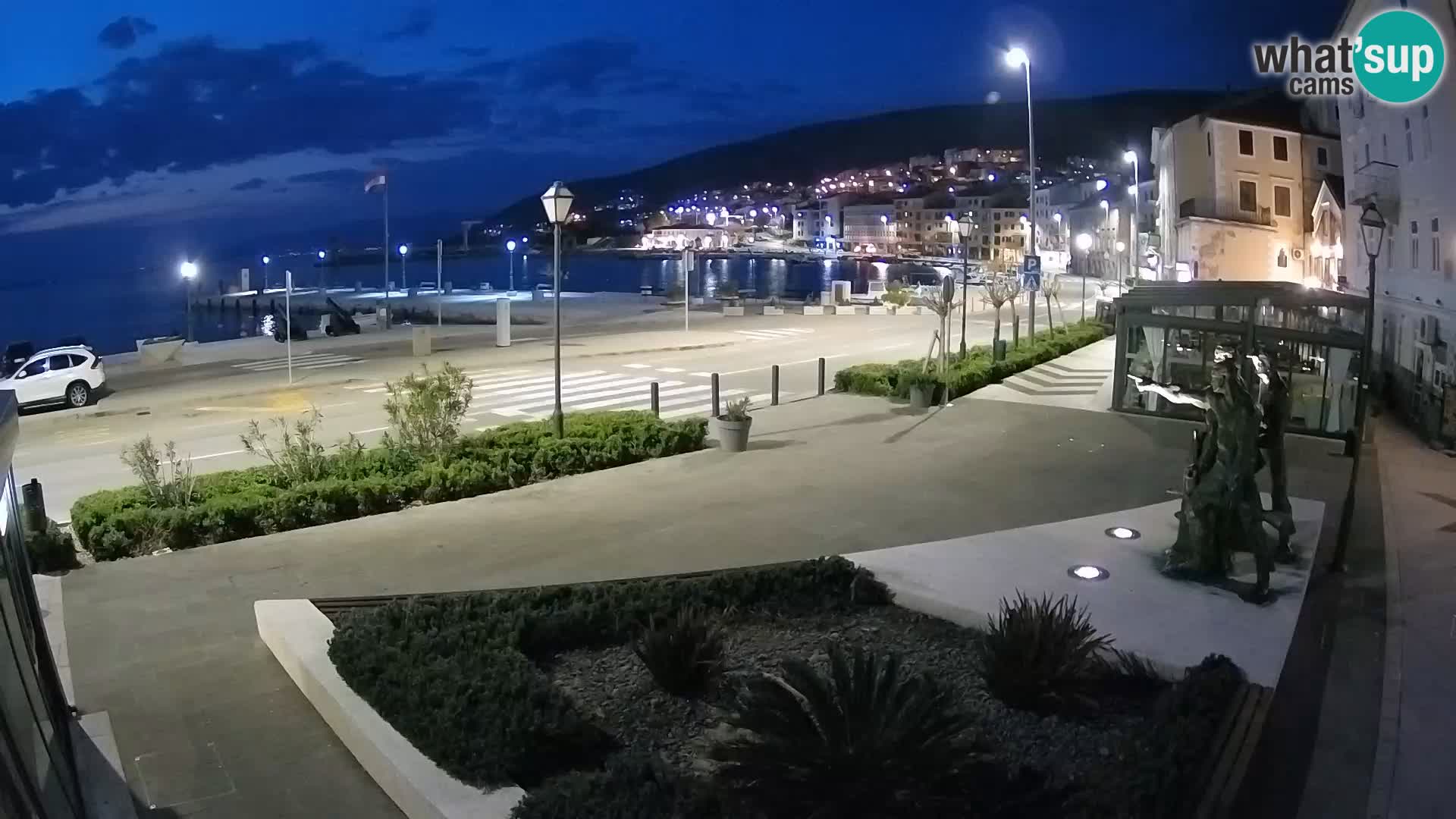 Live webcam Senj riva – fronte mare