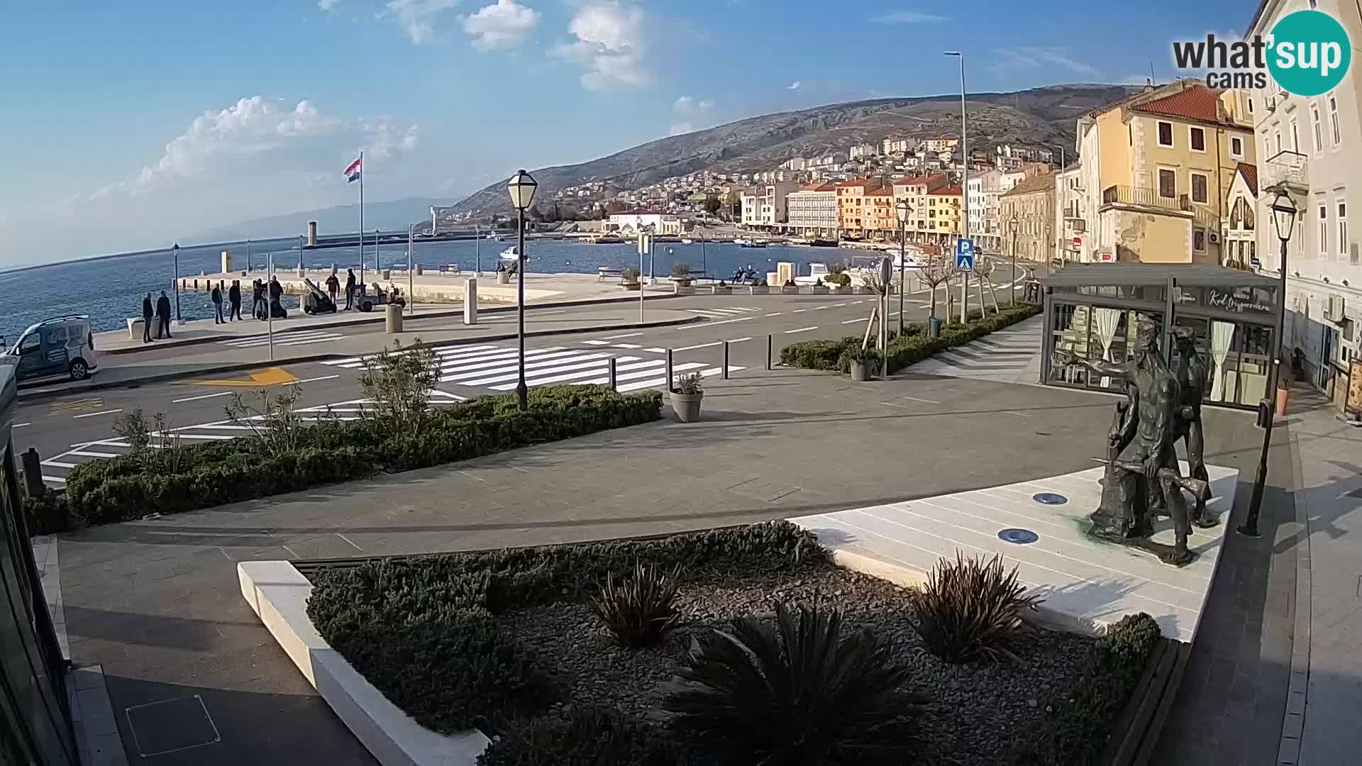 Live webcam Senj riva – seafront – Croatia