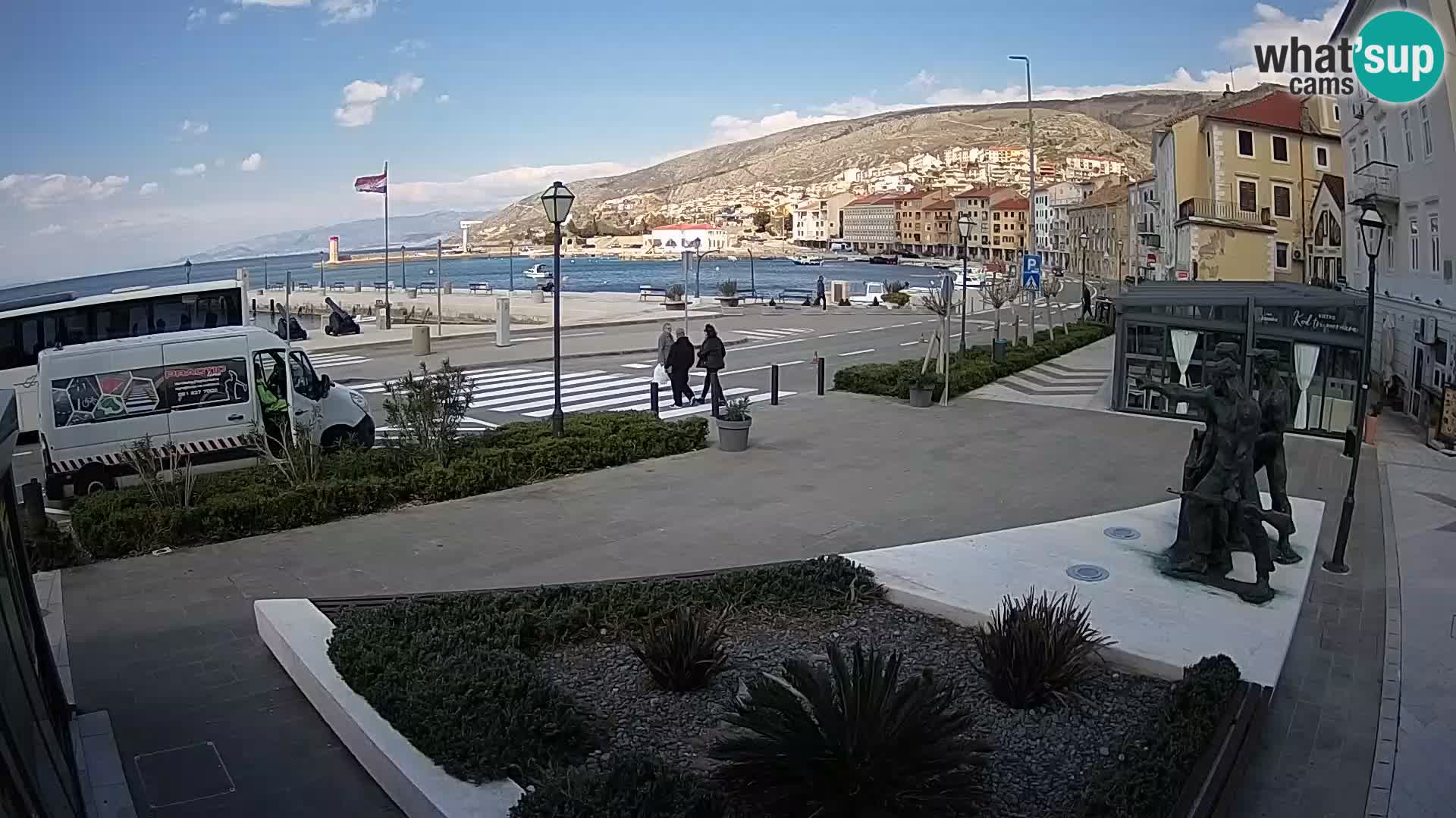 Live webcam Senj riva – fronte mare