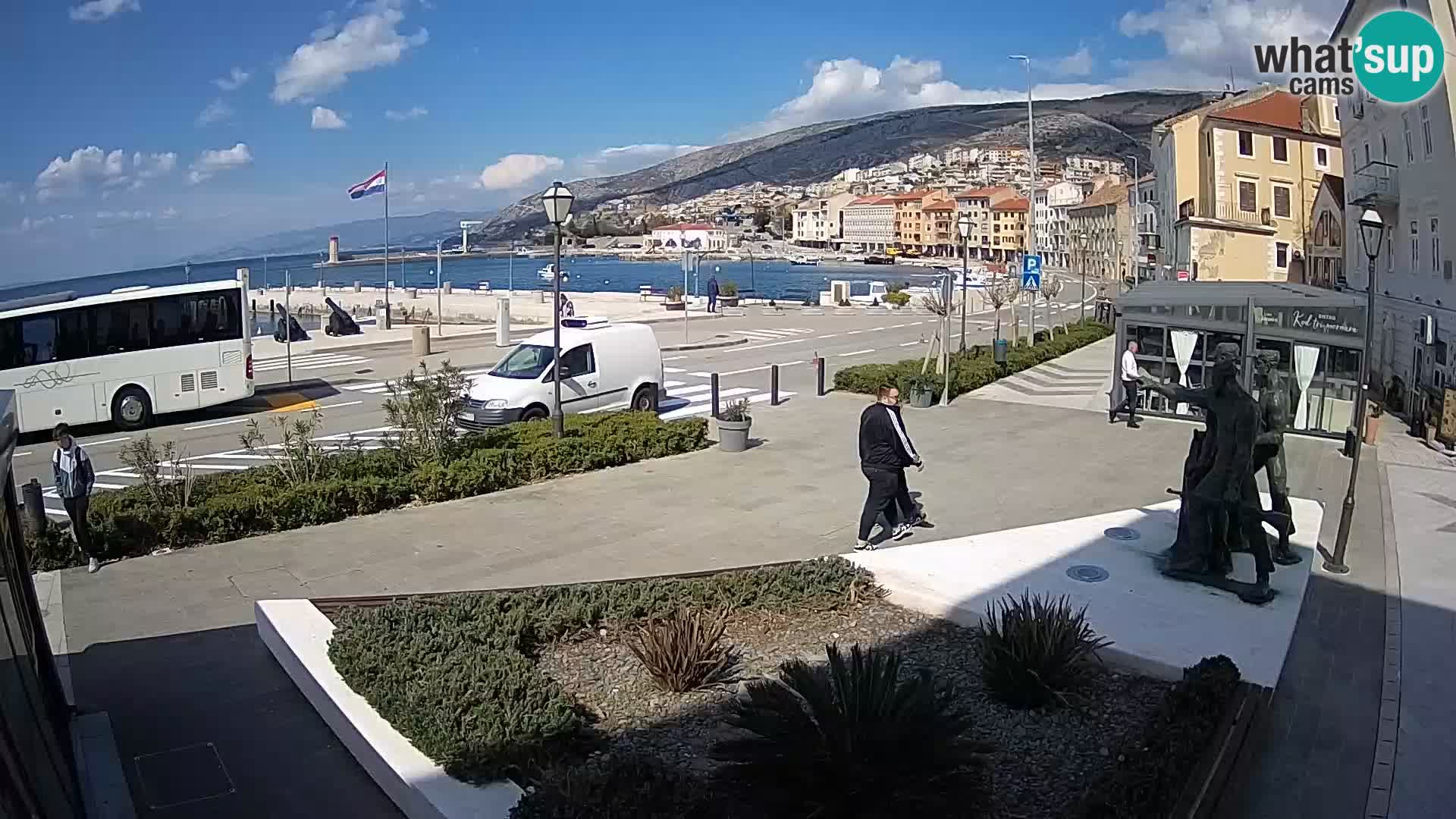 Live webcam Senj riva – seafront – Croatia