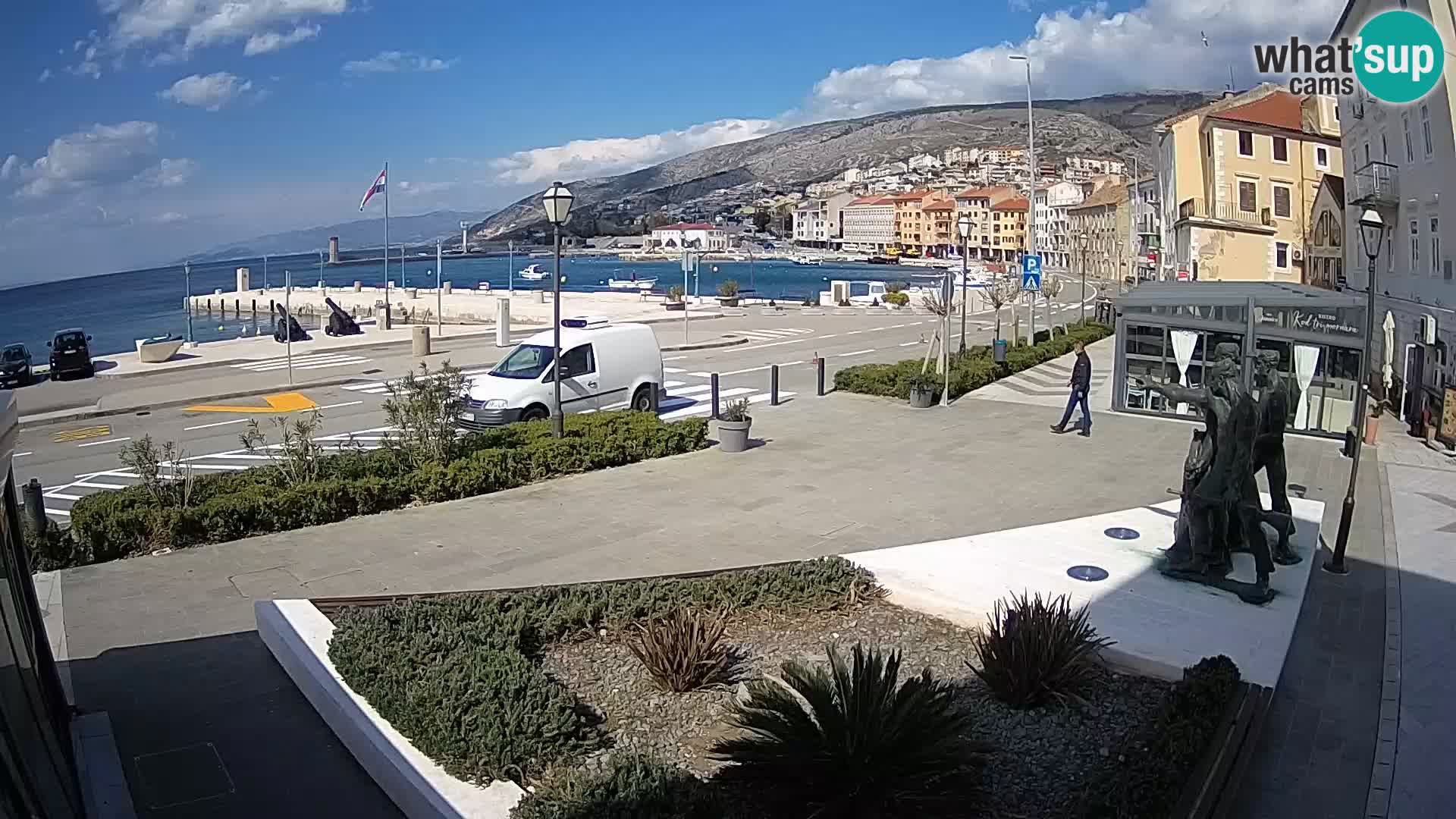 Live-Webcam Senj Riva – direkt am Meer – Kroatien