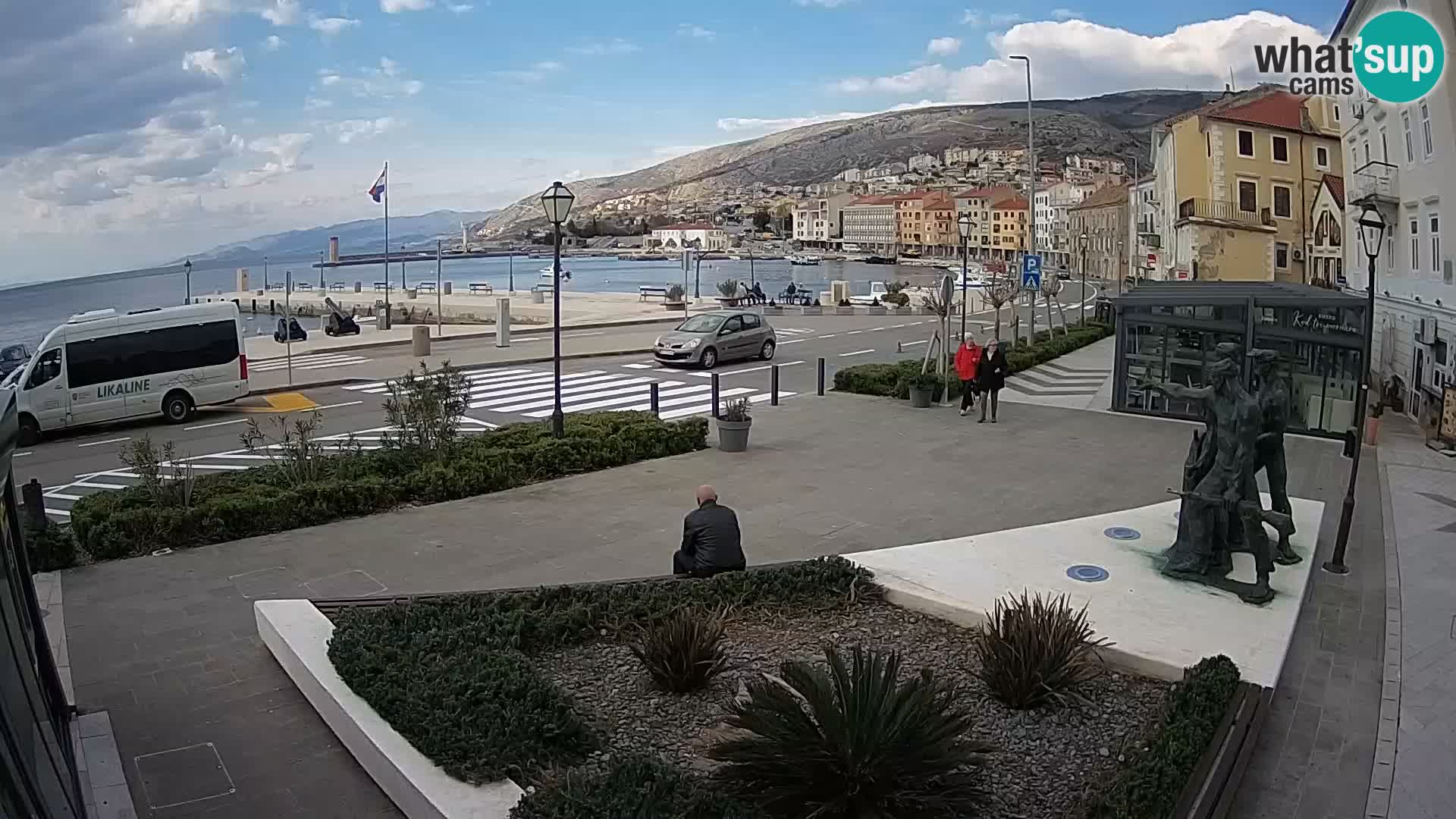 Live-Webcam Senj Riva – direkt am Meer – Kroatien