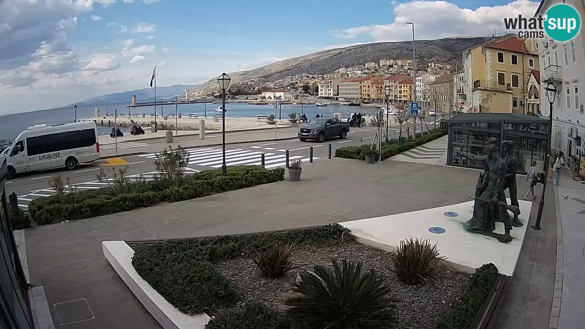 Live-Webcam Senj Riva – direkt am Meer – Kroatien