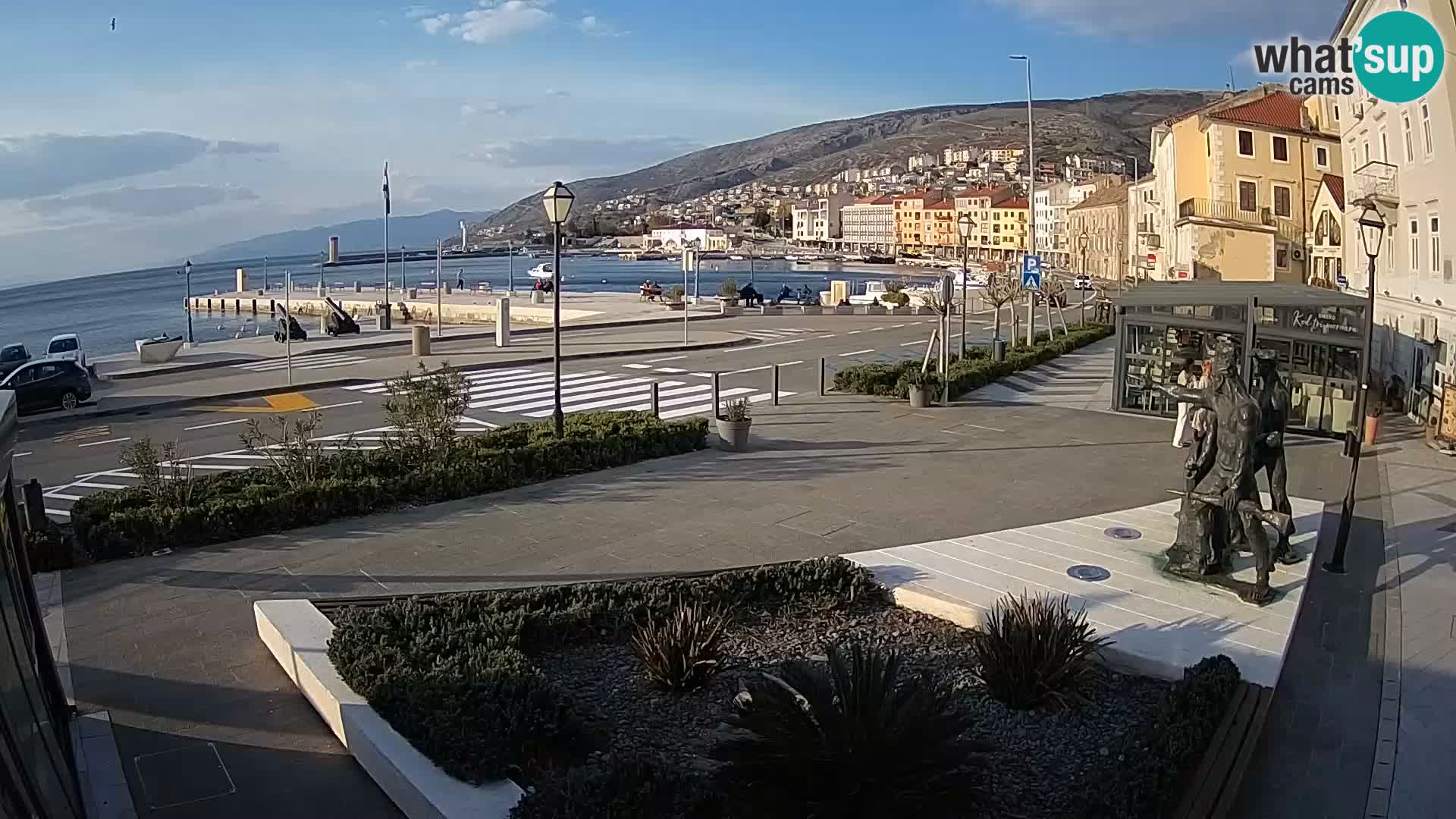 Live-Webcam Senj Riva – direkt am Meer – Kroatien