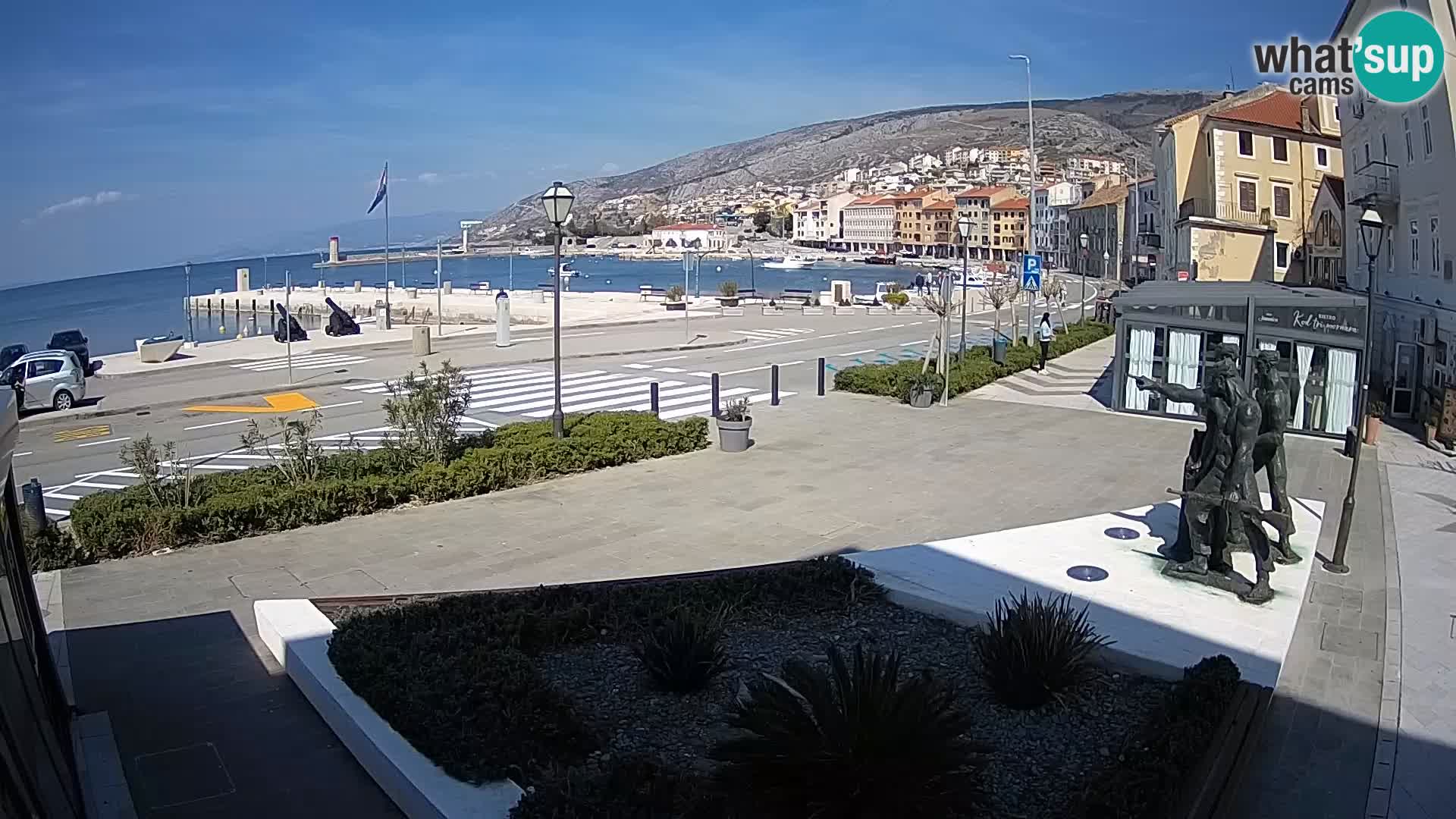 Live webcam Senj riva – fronte mare