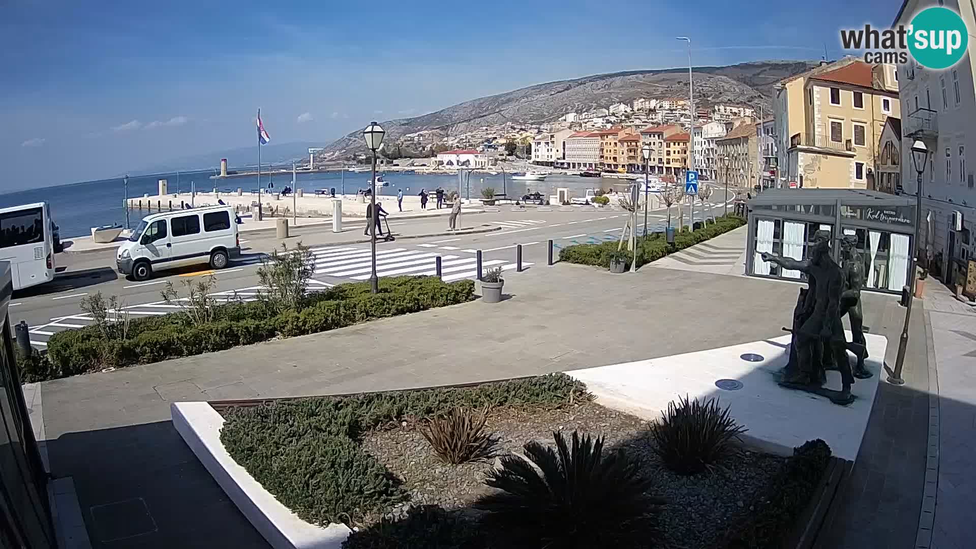 Live webcam Senj riva – fronte mare