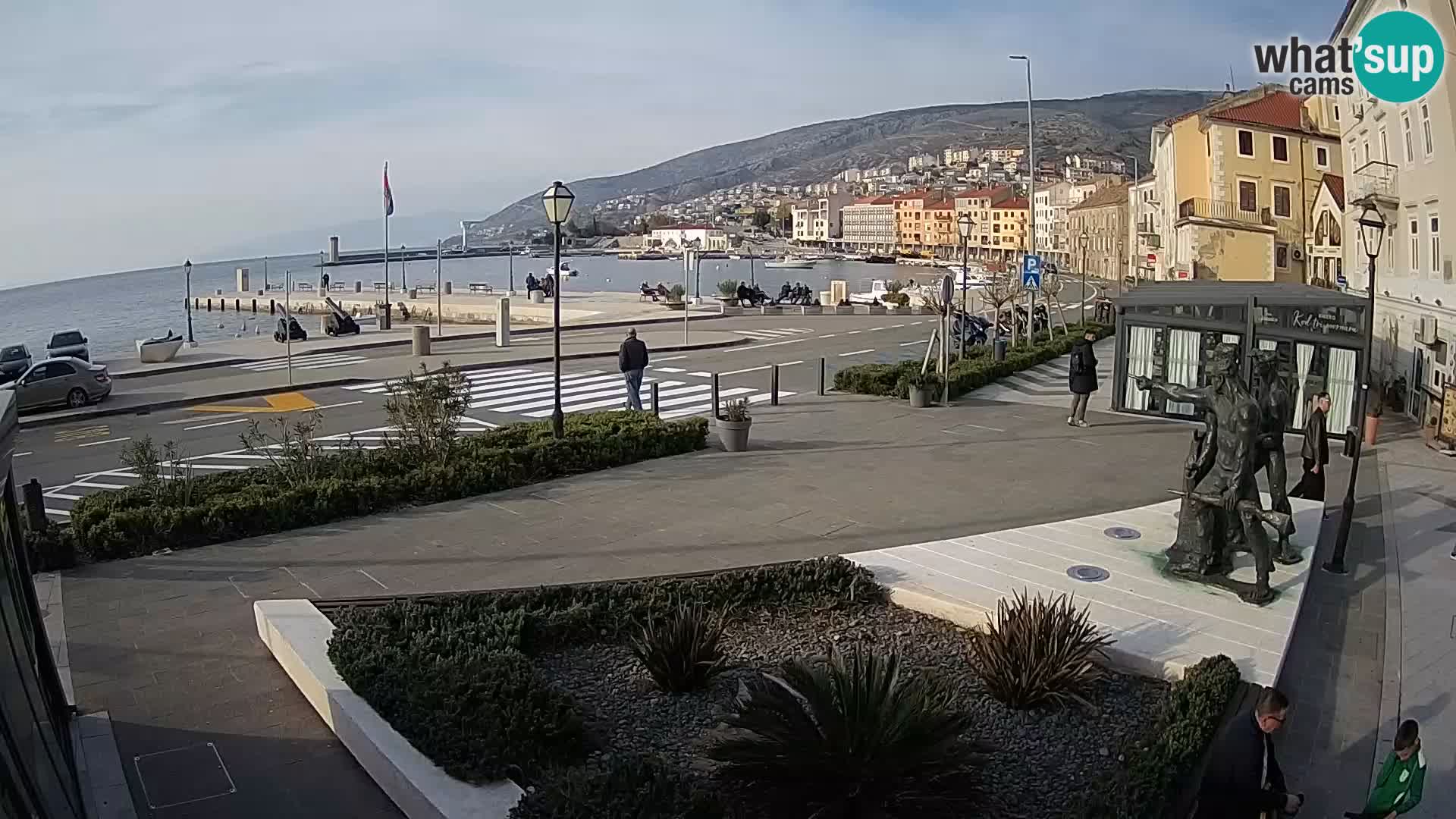 Live webcam Senj riva – seafront – Croatia