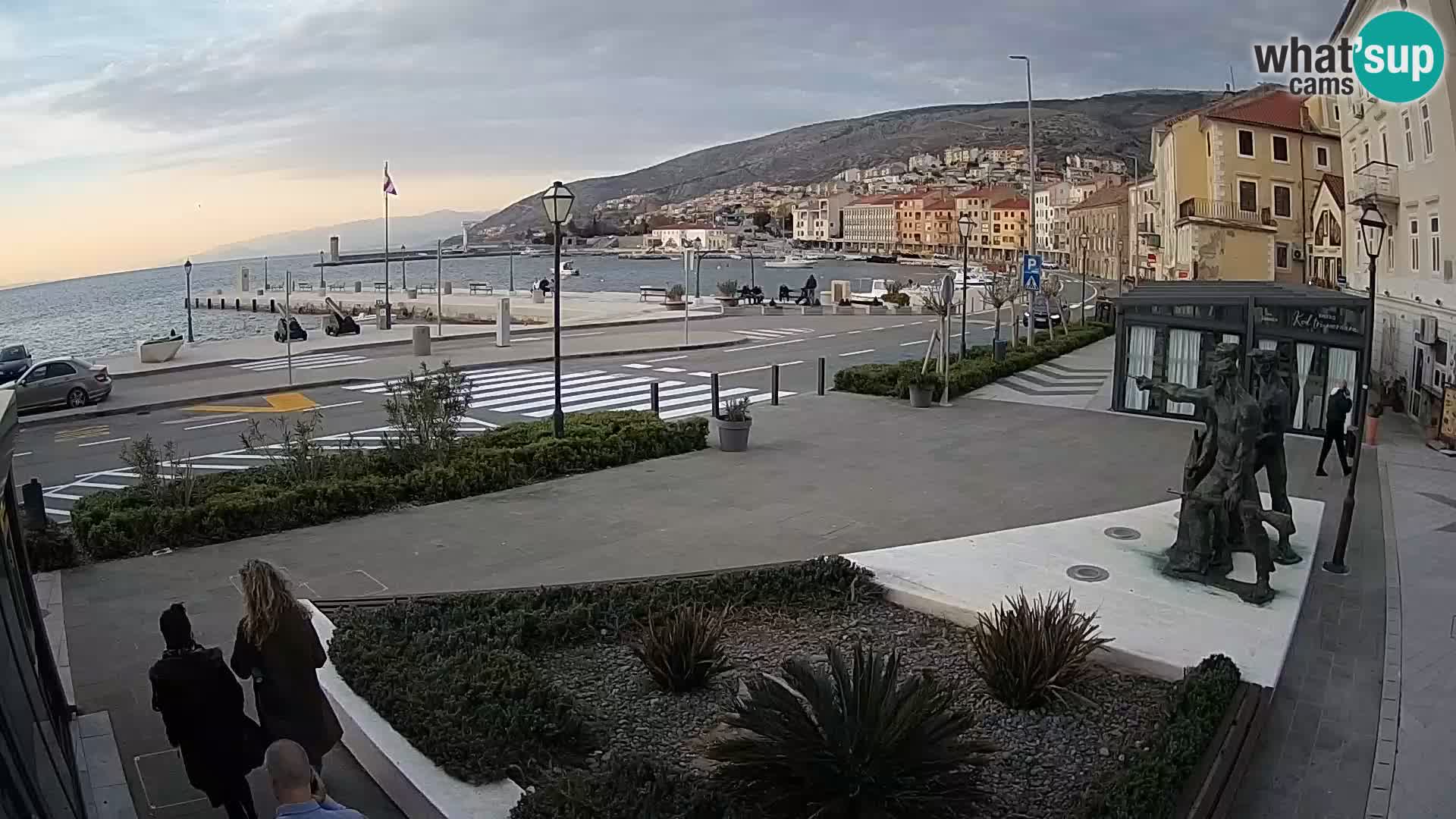 Spletna kamera v živo Senj riva – Hrvaška