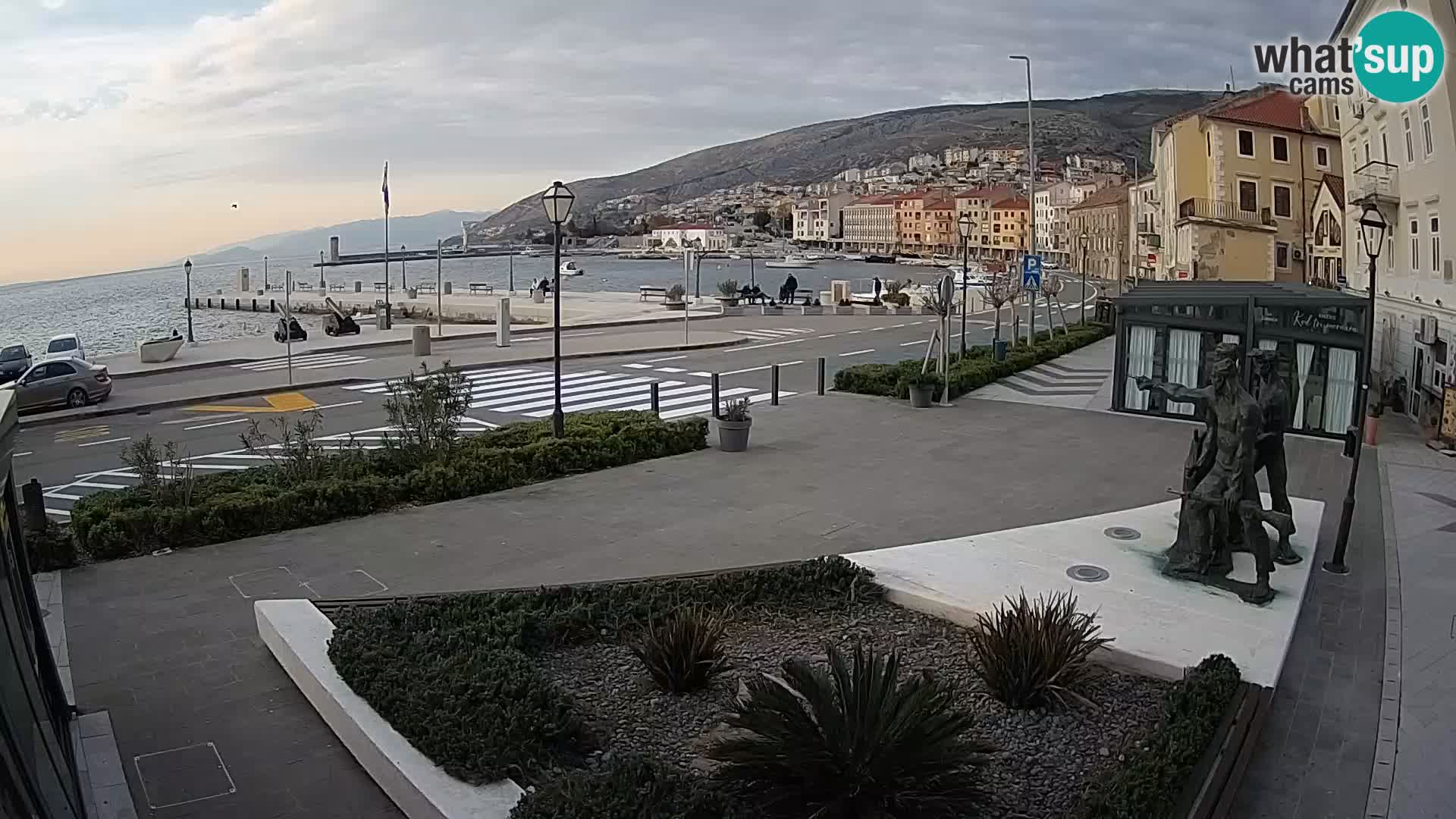Live webcam Senj riva – seafront – Croatia