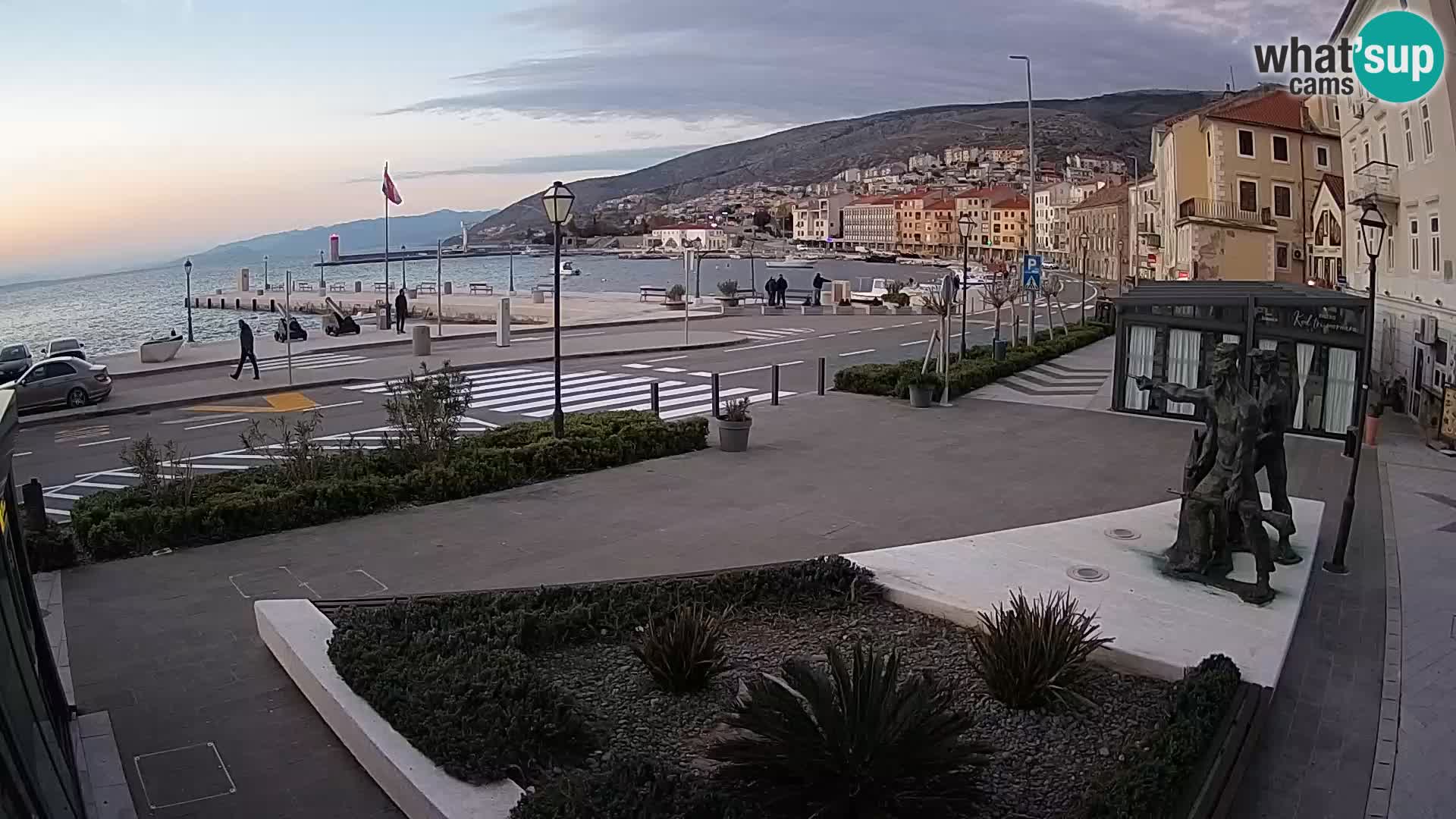 Spletna kamera v živo Senj riva – Hrvaška