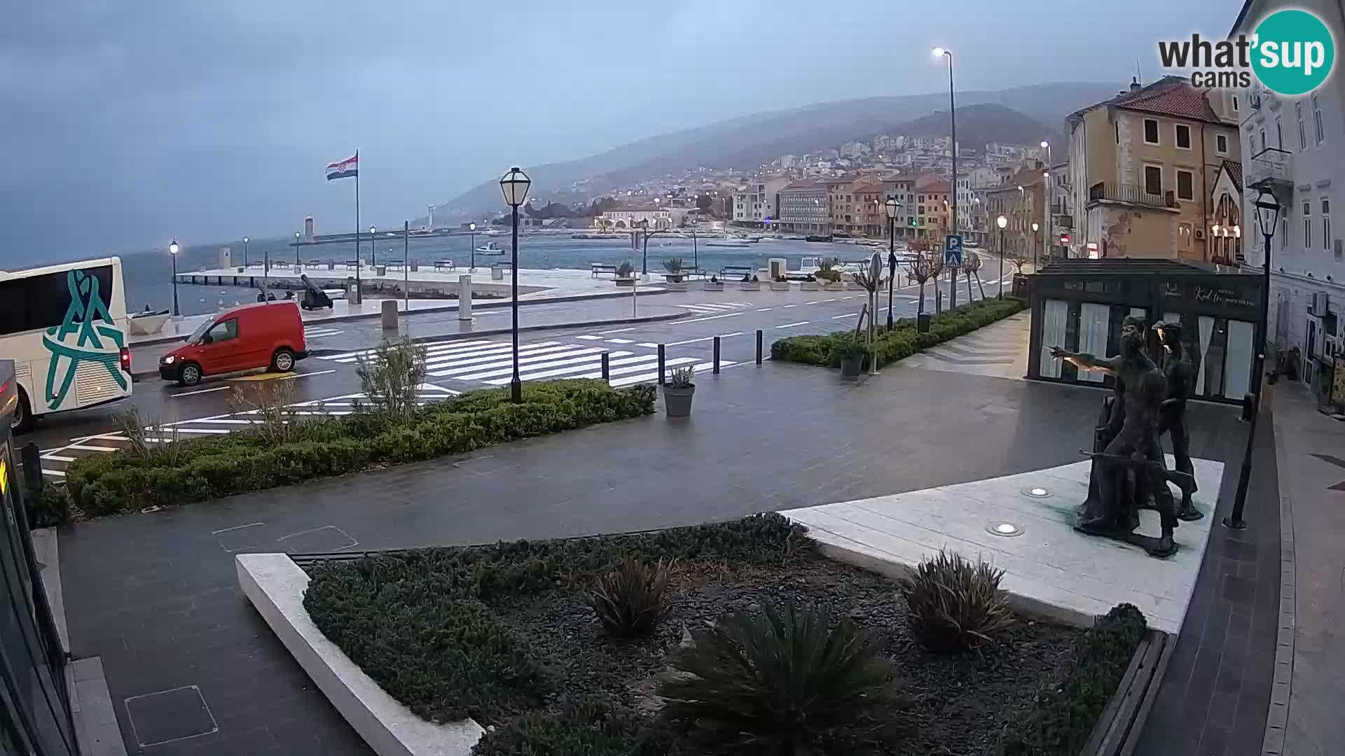 Live-Webcam Senj Riva – direkt am Meer – Kroatien