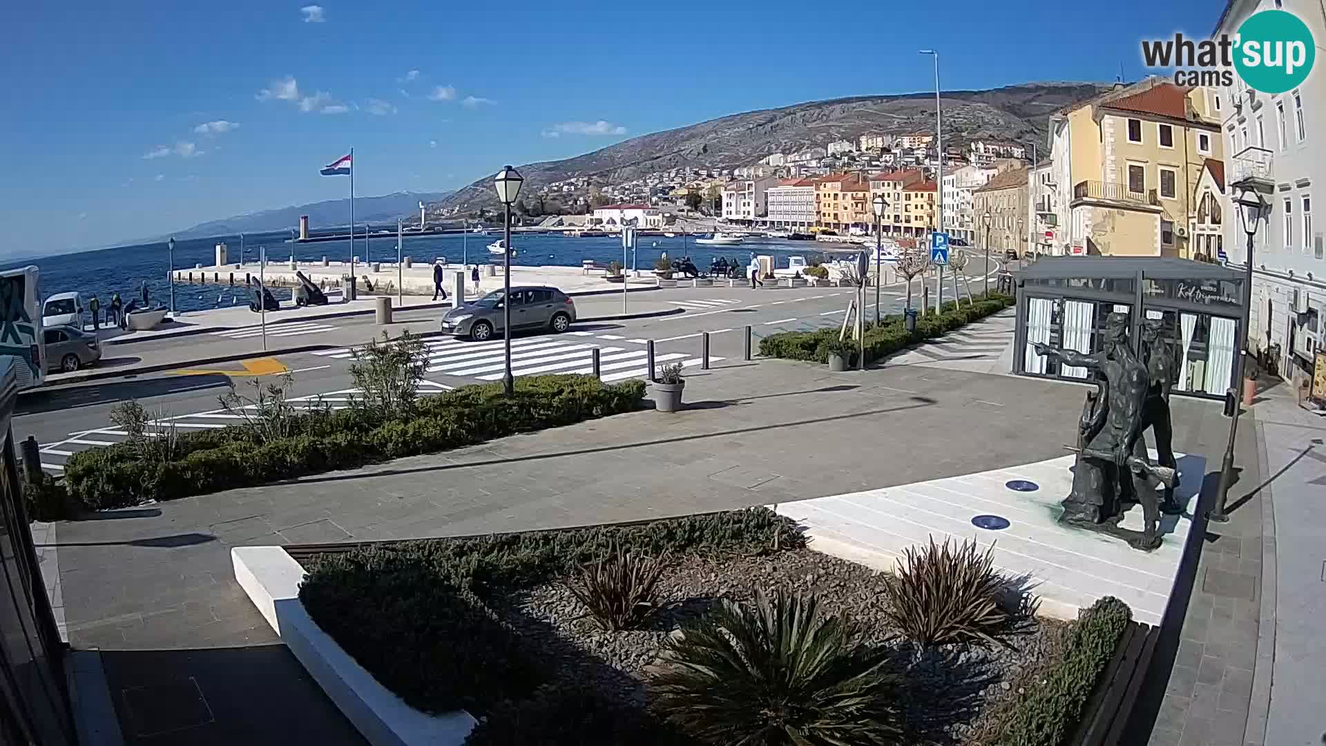Live-Webcam Senj Riva – direkt am Meer – Kroatien