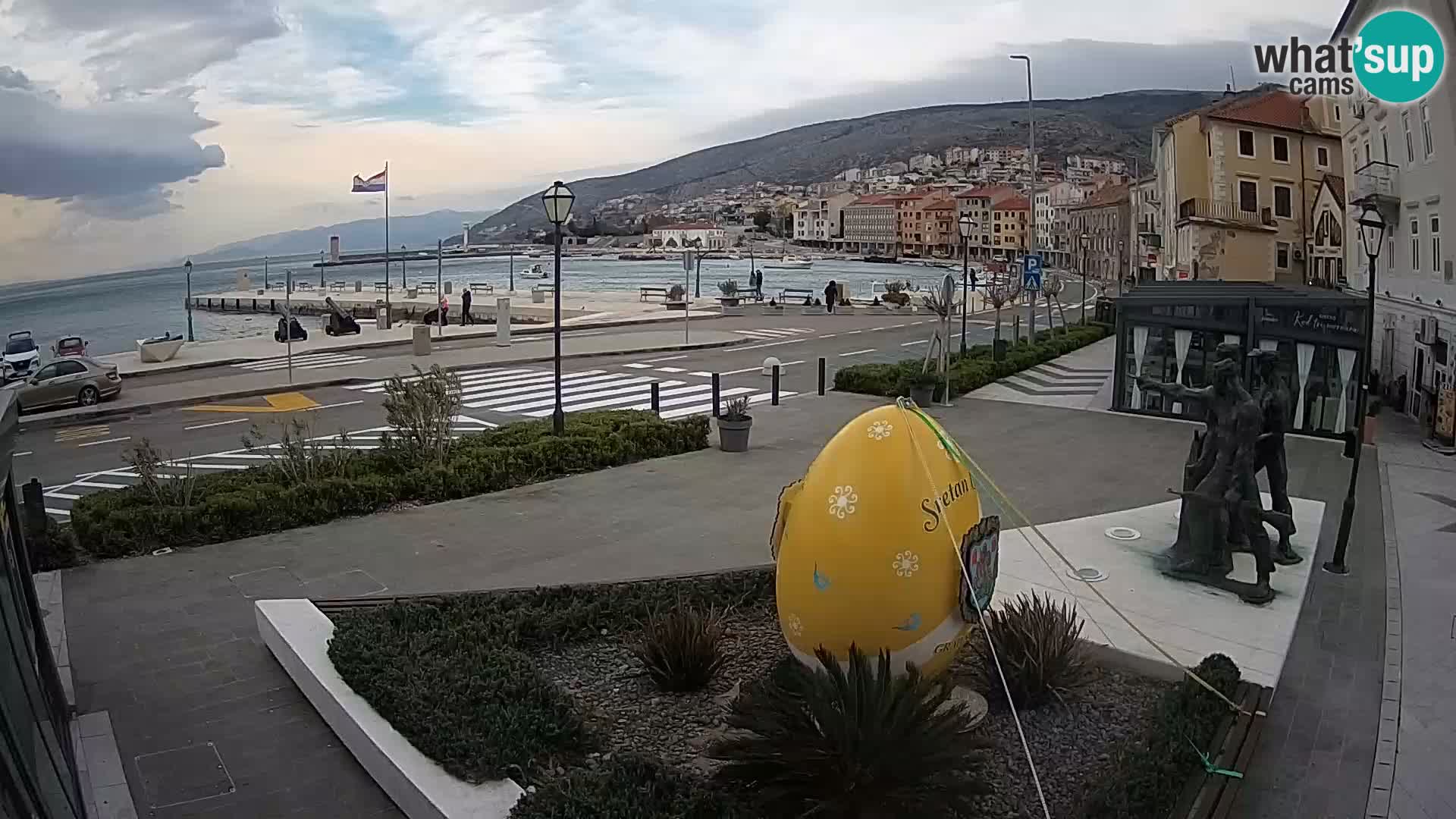 Live webcam Senj riva – seafront – Croatia