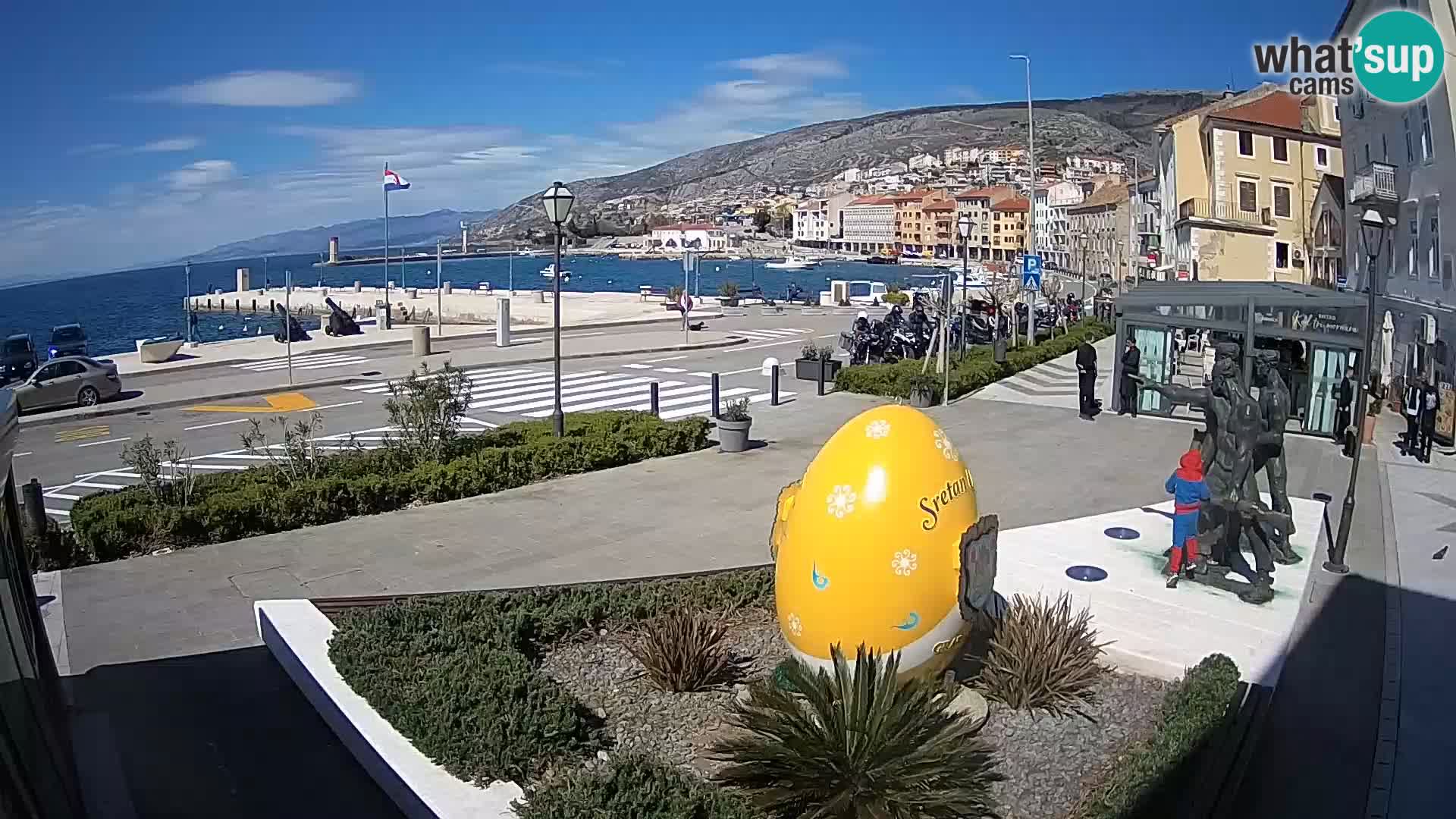 Live-Webcam Senj Riva – direkt am Meer – Kroatien