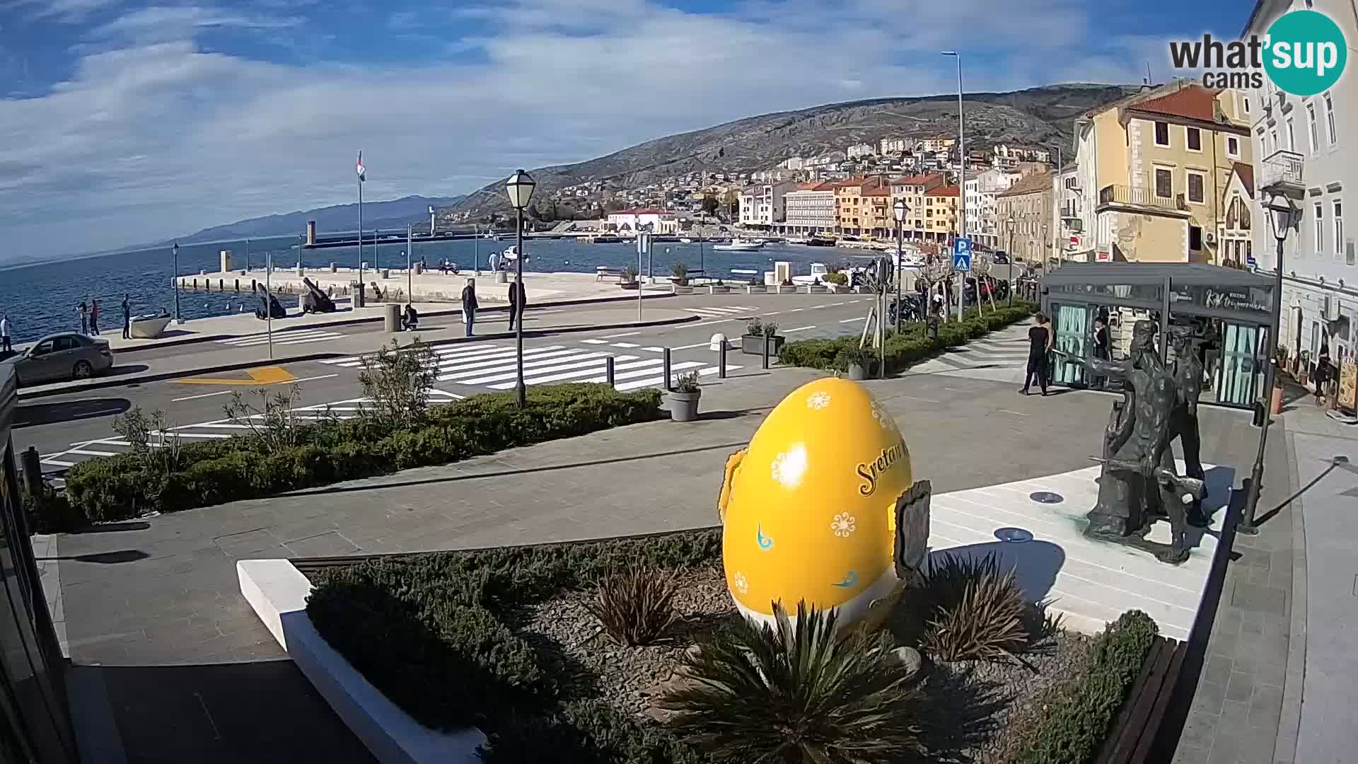 Live-Webcam Senj Riva – direkt am Meer – Kroatien