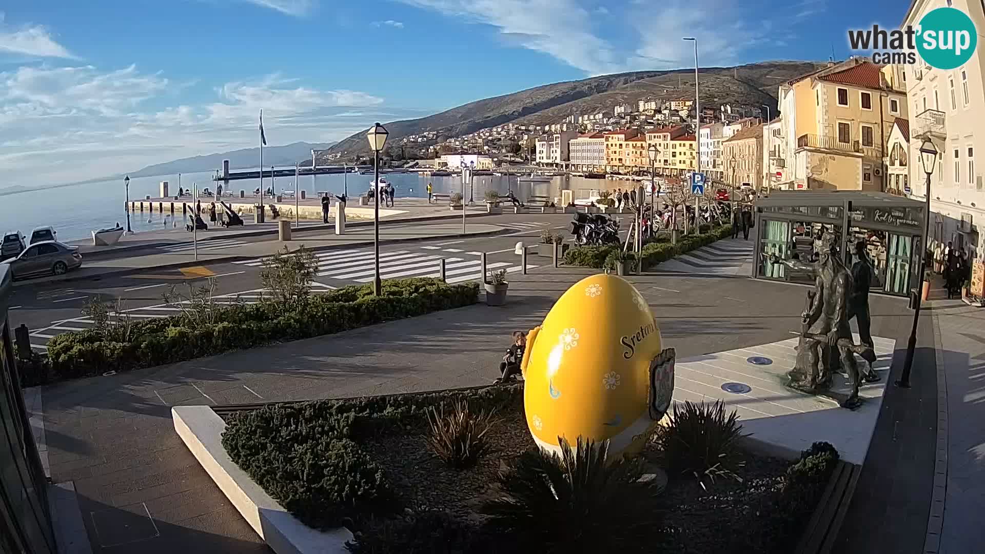 Live webcam Senj riva – seafront – Croatia