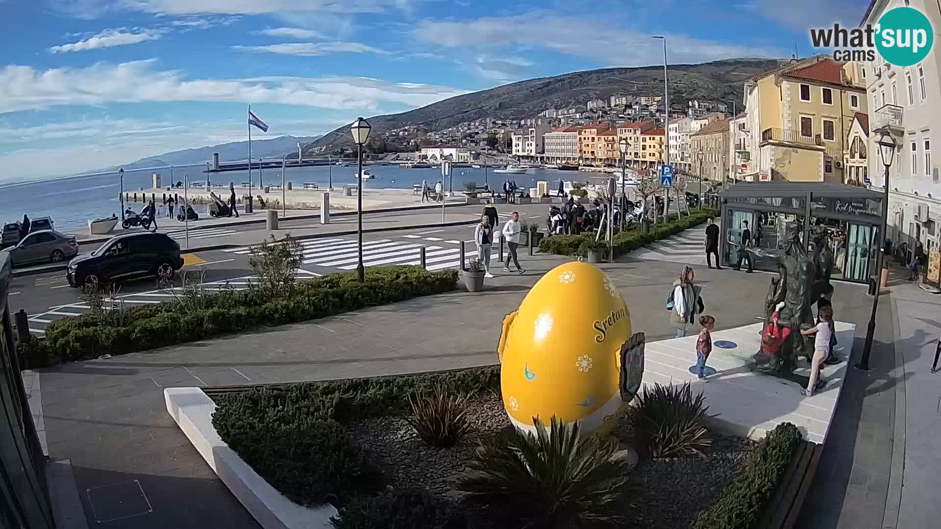 Live webcam Senj riva – fronte mare