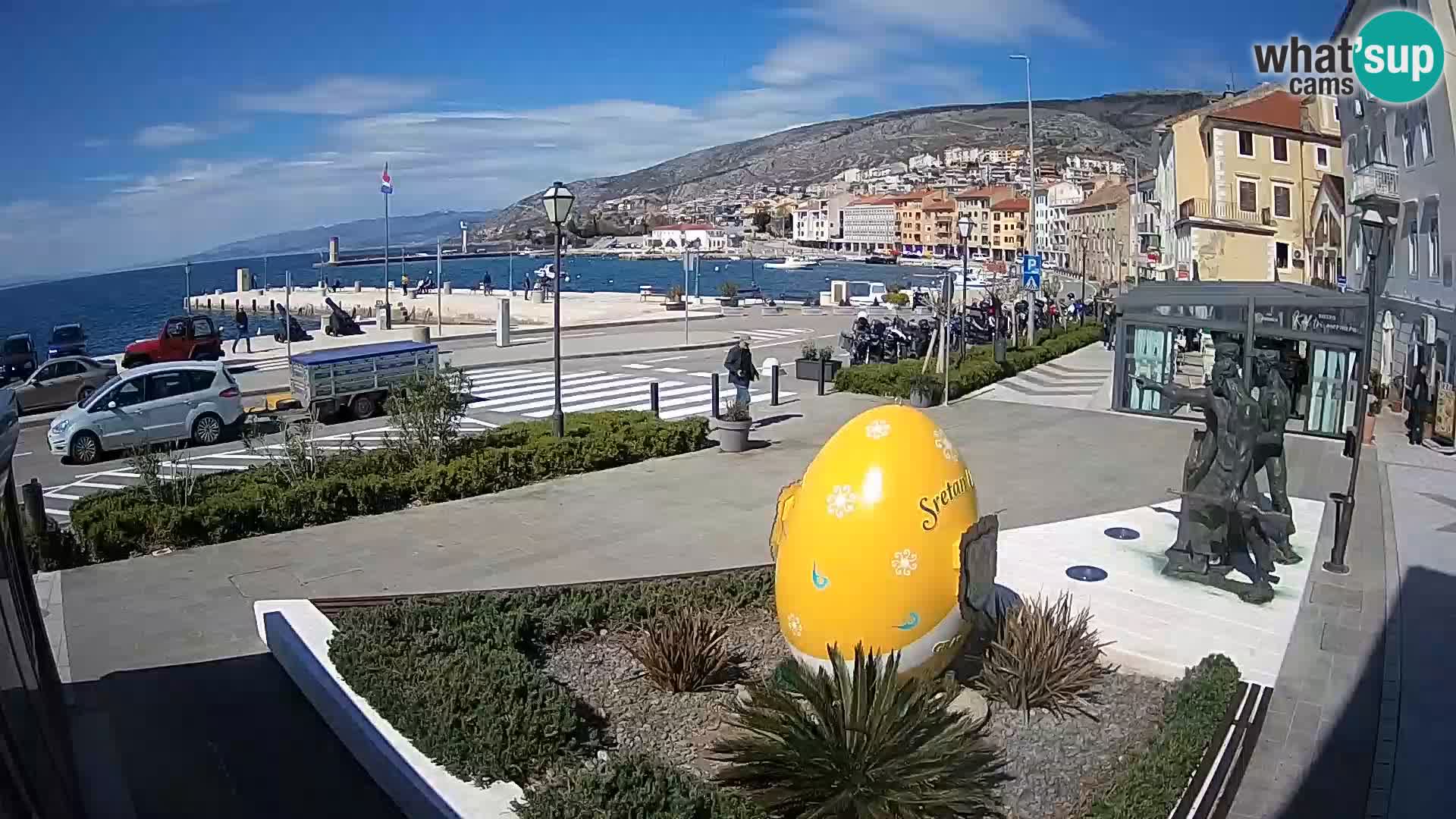 Live-Webcam Senj Riva – direkt am Meer – Kroatien