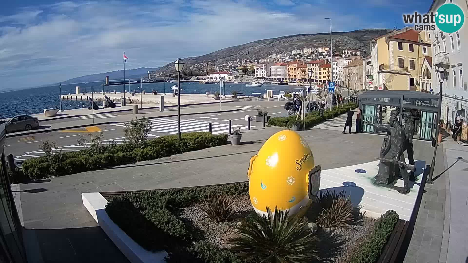 Live webcam Senj riva – seafront – Croatia