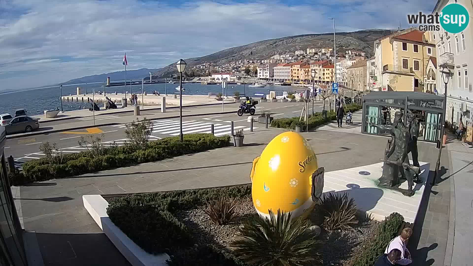Live-Webcam Senj Riva – direkt am Meer – Kroatien