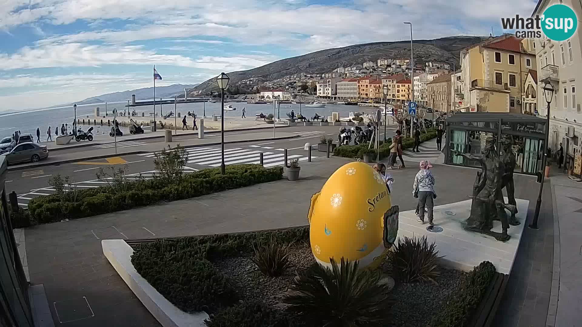 Live-Webcam Senj Riva – direkt am Meer – Kroatien