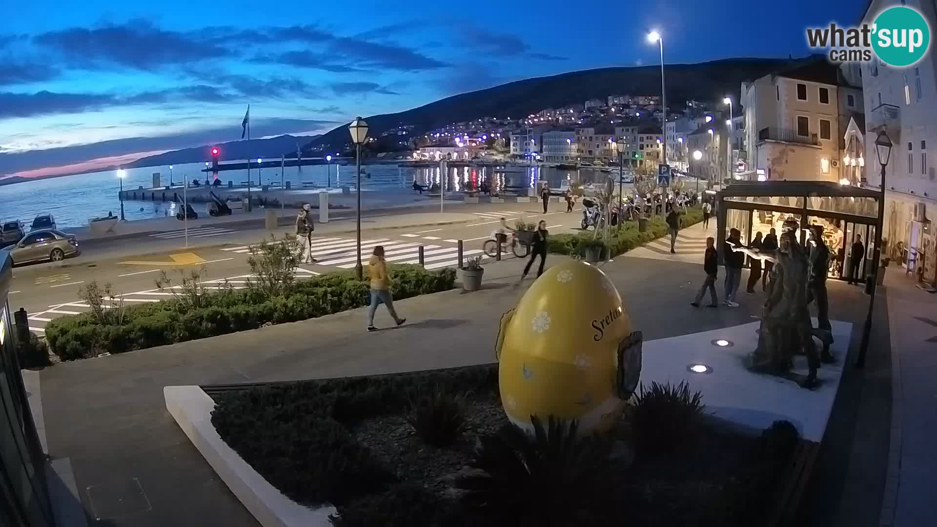 Live webcam Senj riva – seafront – Croatia