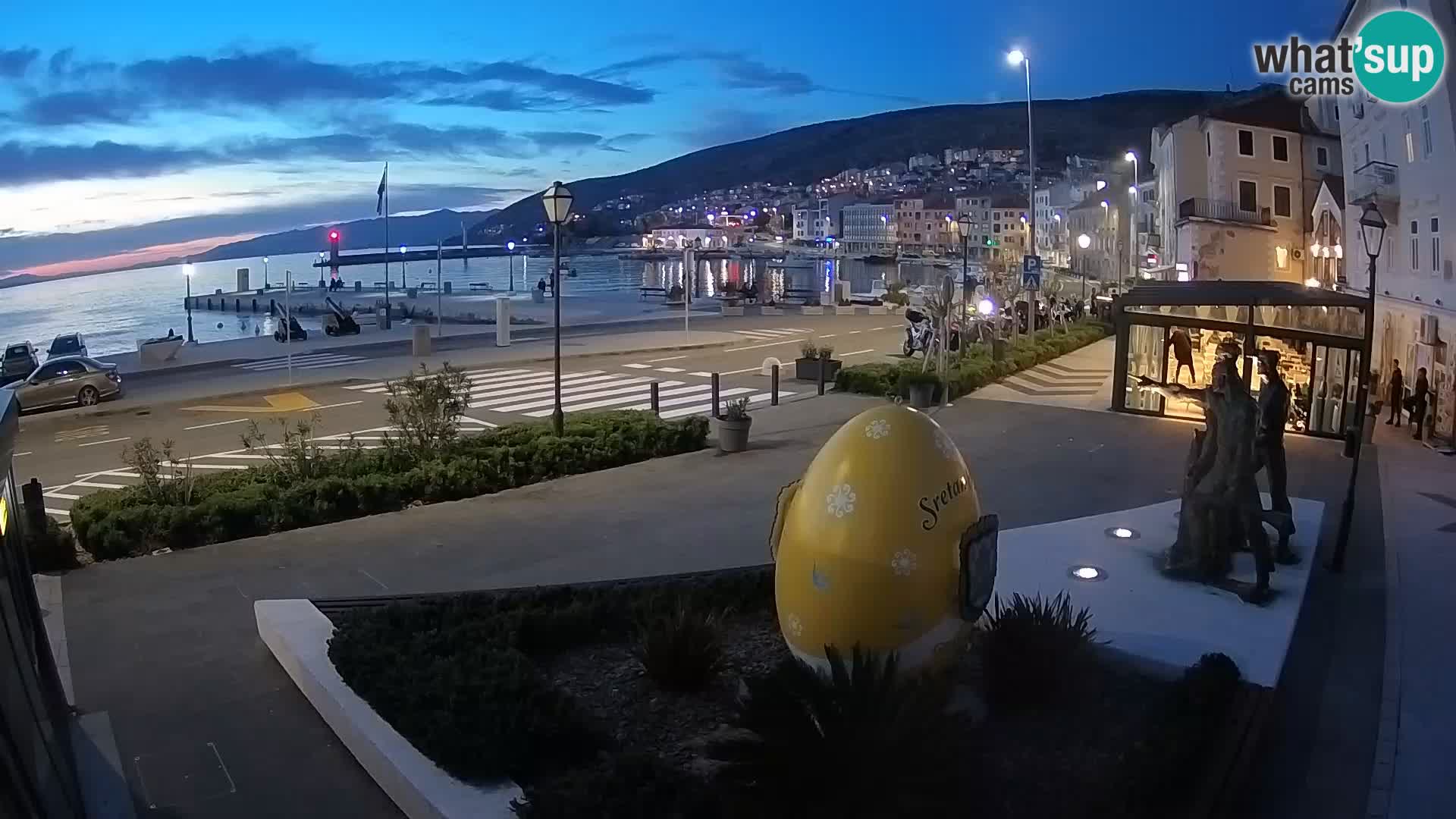 Live webcam Senj riva – seafront – Croatia