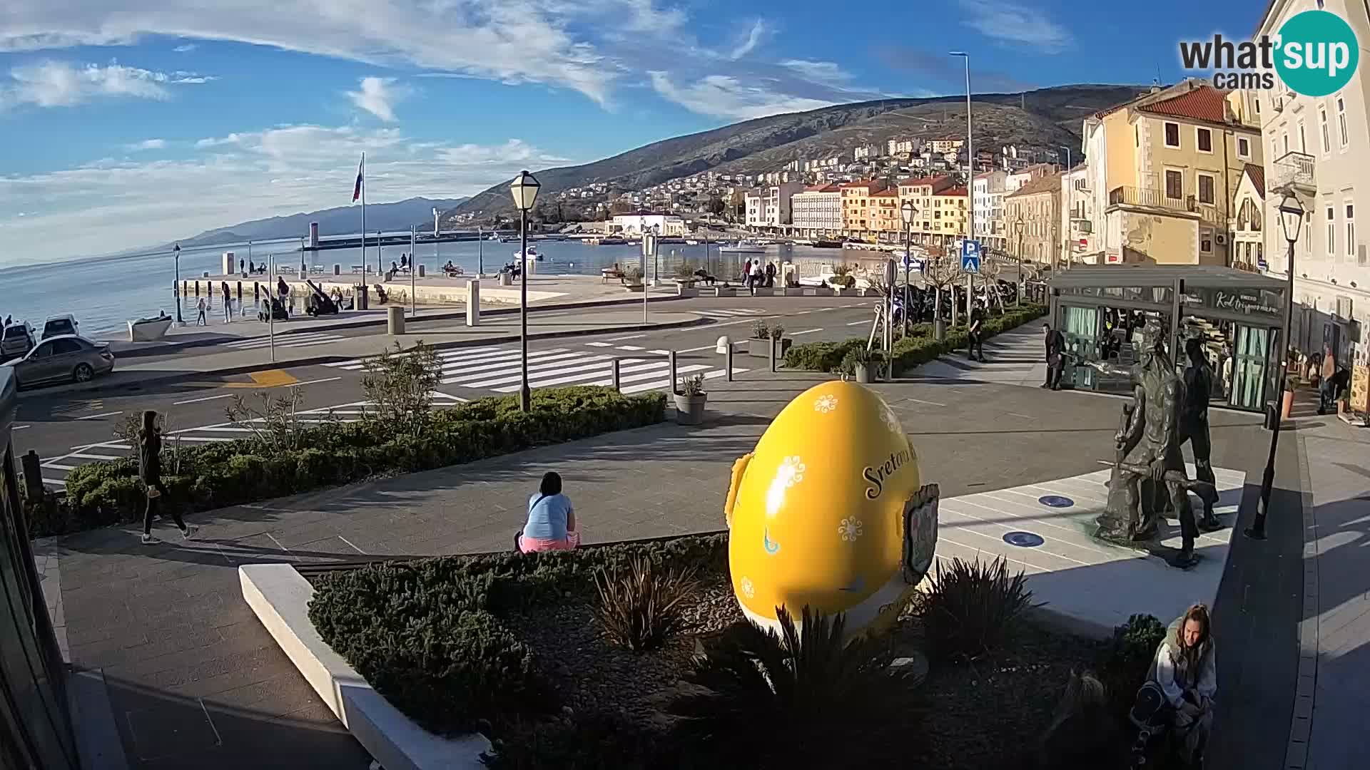 Live-Webcam Senj Riva – direkt am Meer – Kroatien