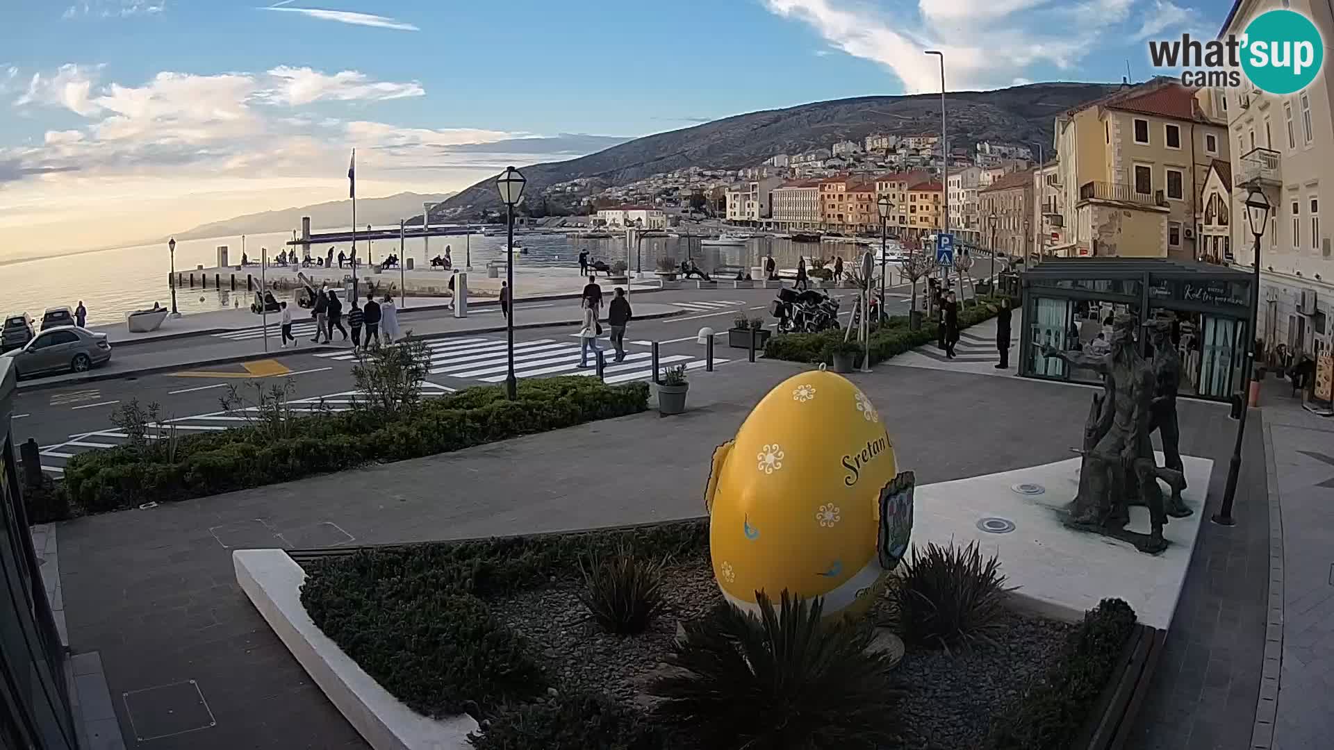 Spletna kamera v živo Senj riva – Hrvaška