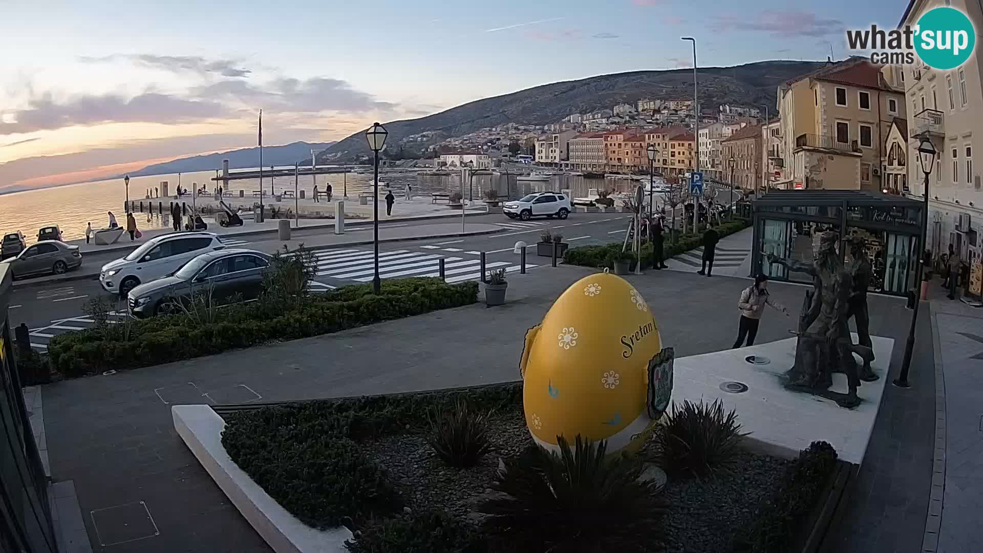 Live webcam Senj riva – fronte mare
