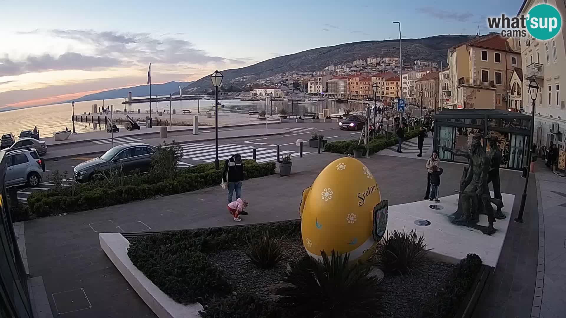 Live-Webcam Senj Riva – direkt am Meer – Kroatien