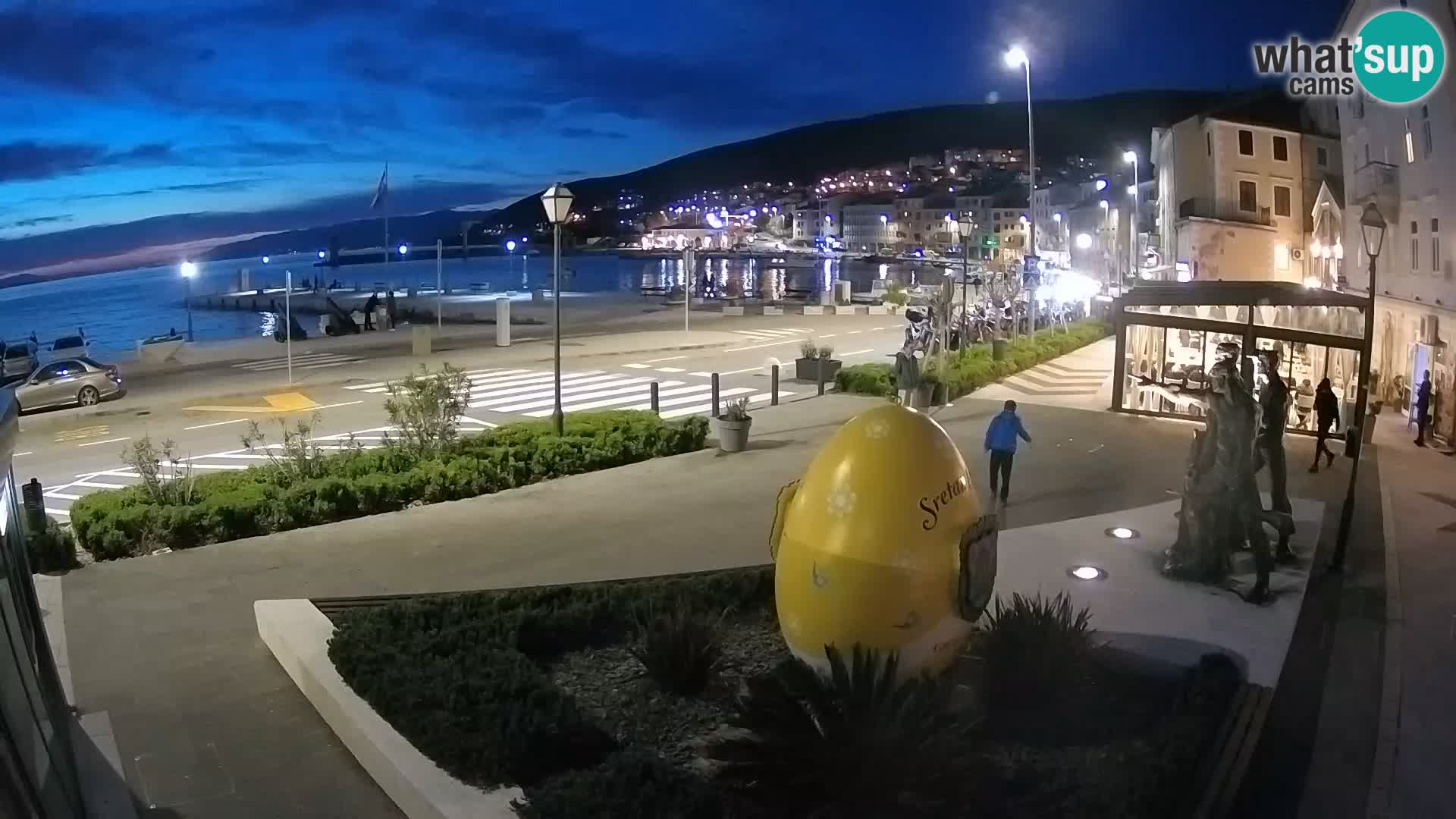 Live-Webcam Senj Riva – direkt am Meer – Kroatien