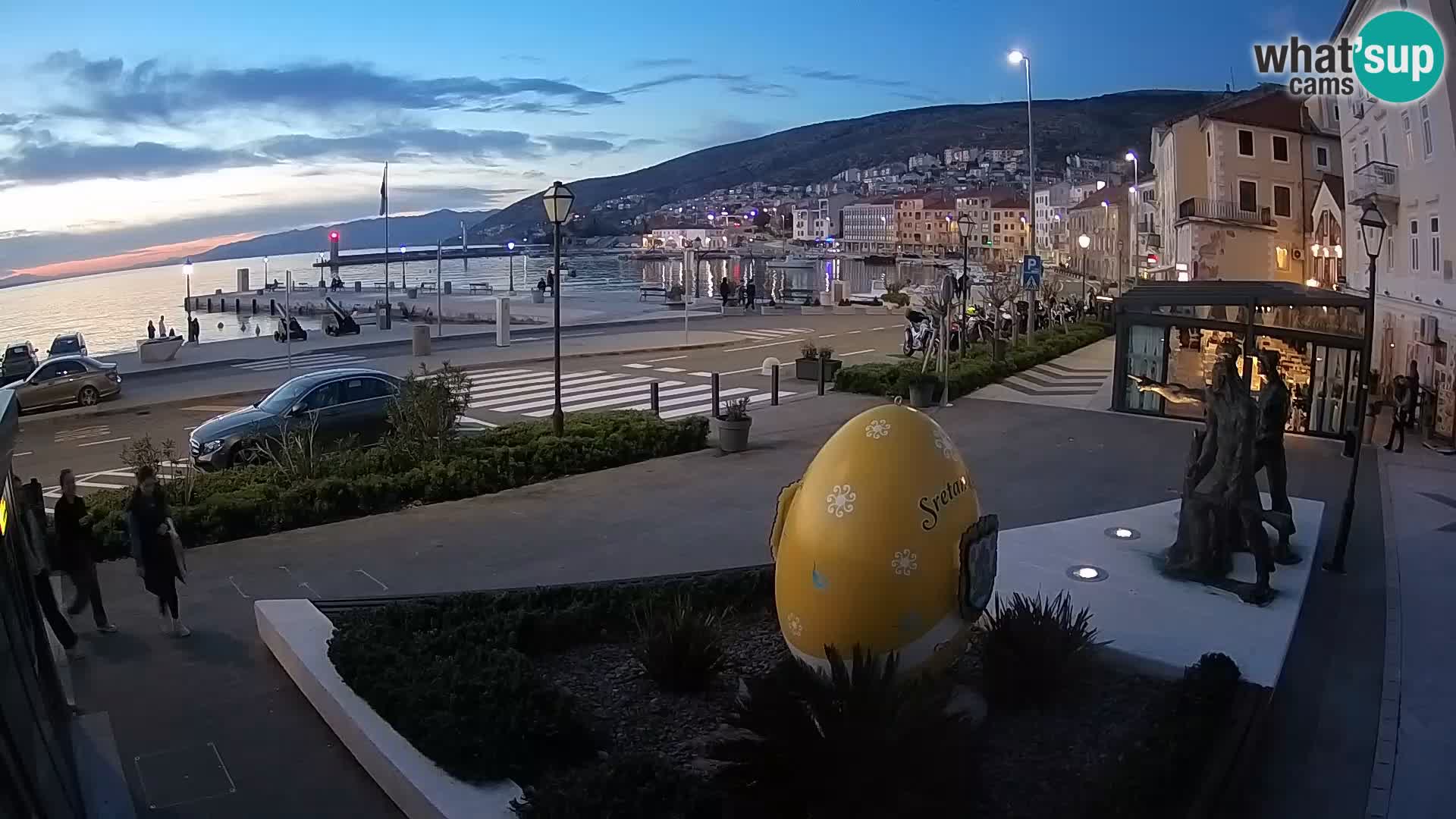 Live-Webcam Senj Riva – direkt am Meer – Kroatien