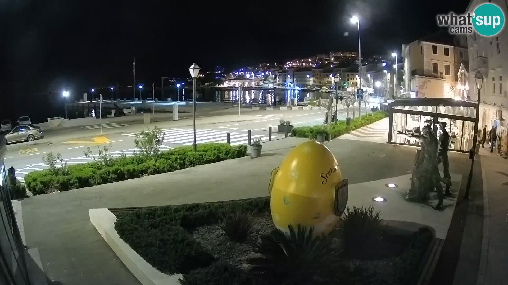 Live-Webcam Senj Riva – direkt am Meer – Kroatien