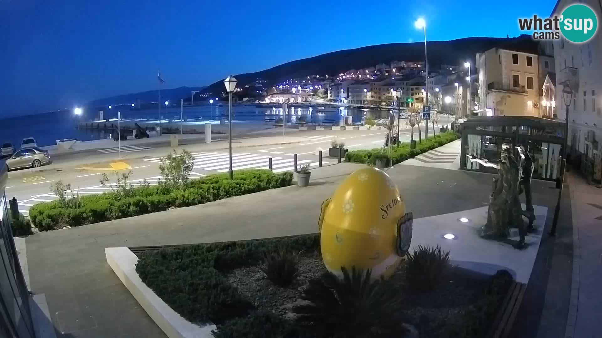 Live-Webcam Senj Riva – direkt am Meer – Kroatien