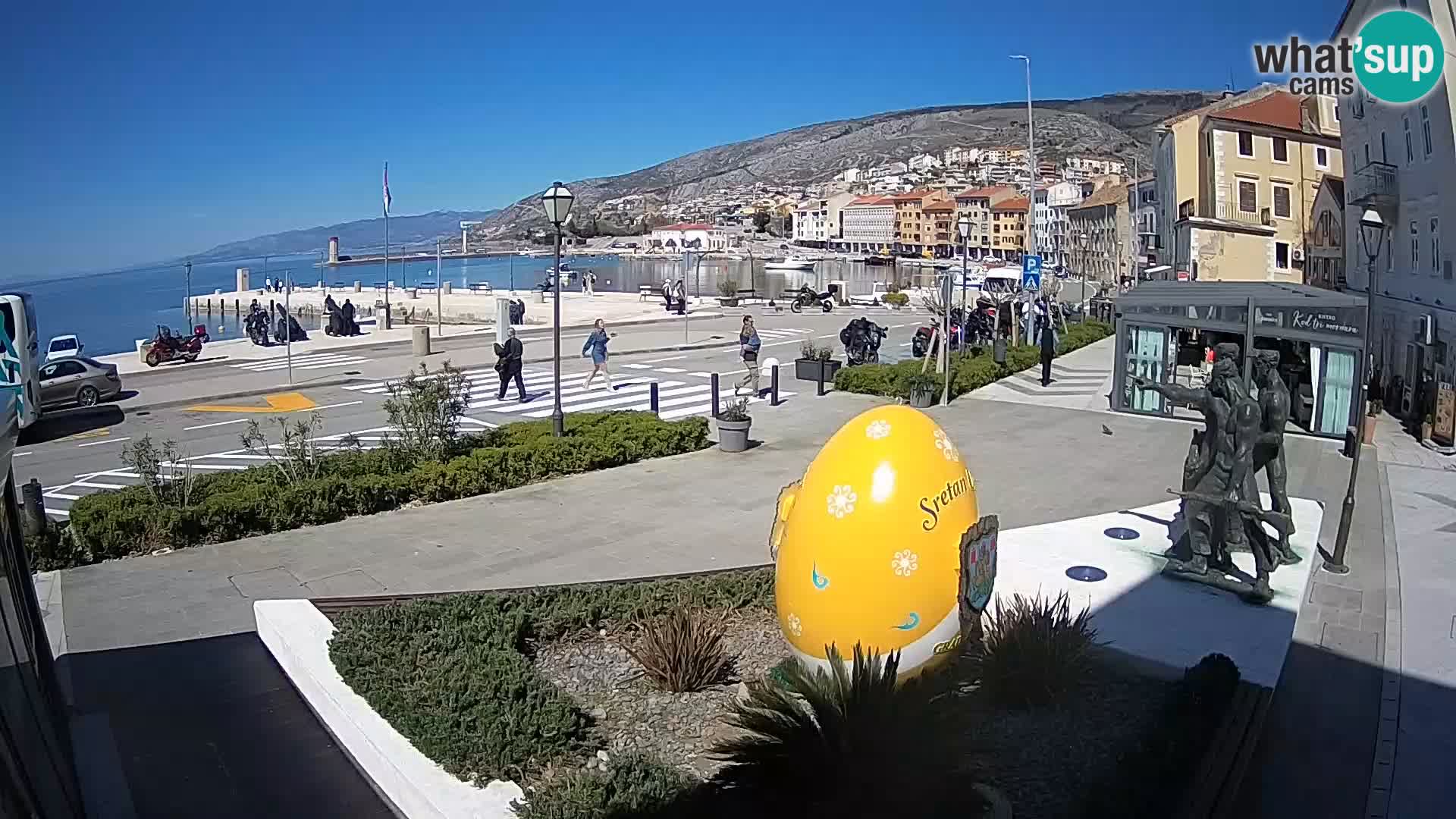 Live-Webcam Senj Riva – direkt am Meer – Kroatien