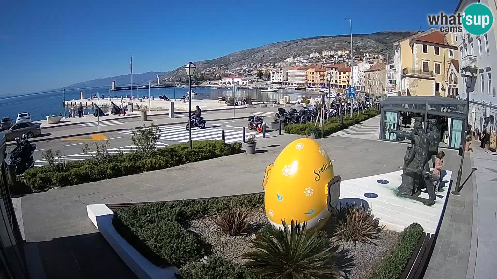 Live webcam Senj riva – seafront – Croatia