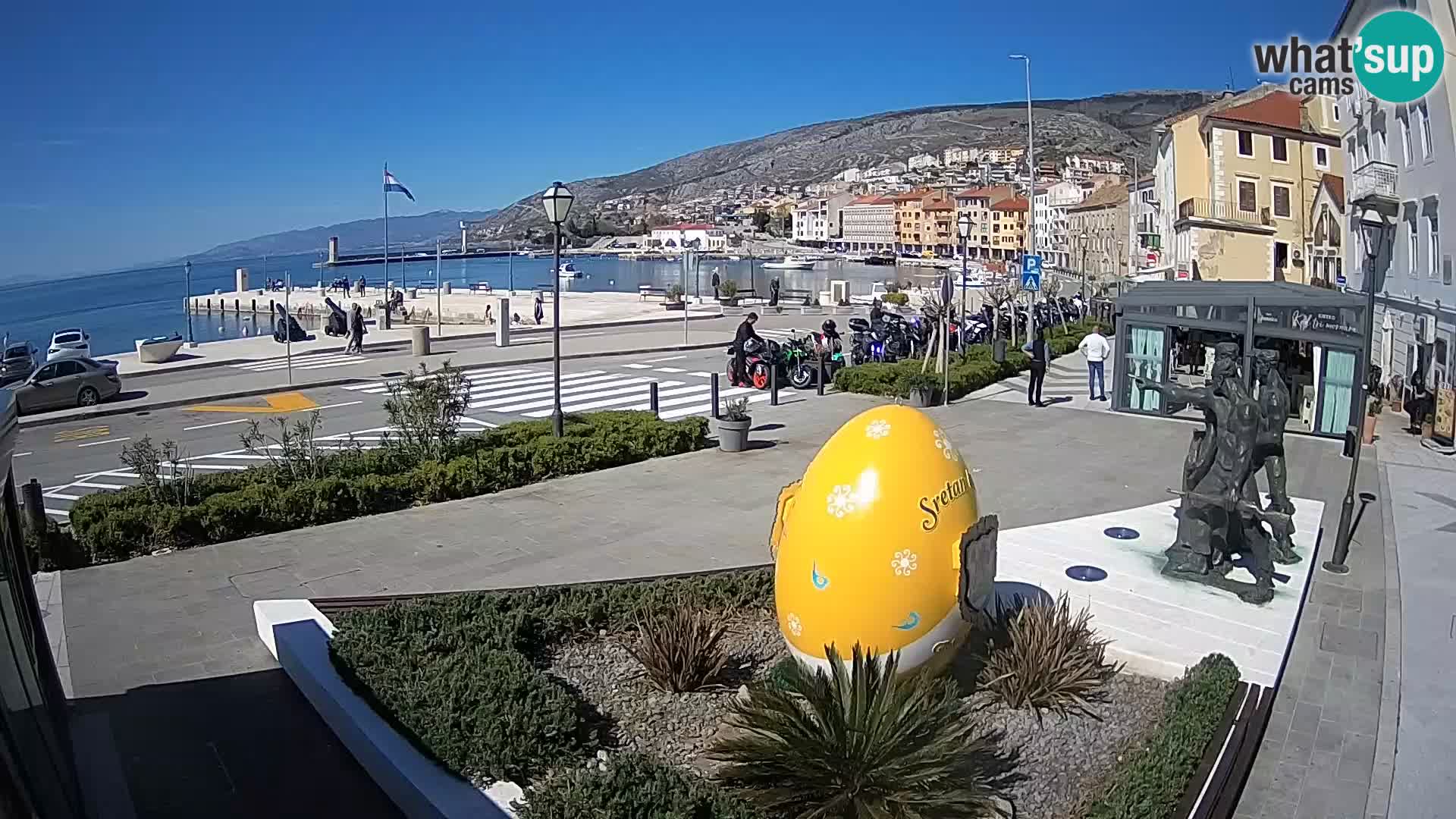 Live webcam Senj riva – fronte mare