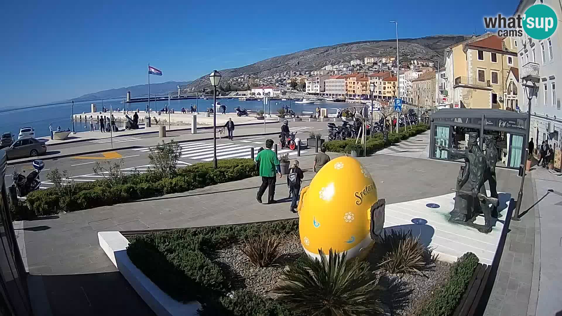Webcam en vivo Senj riva – paseo marítimo