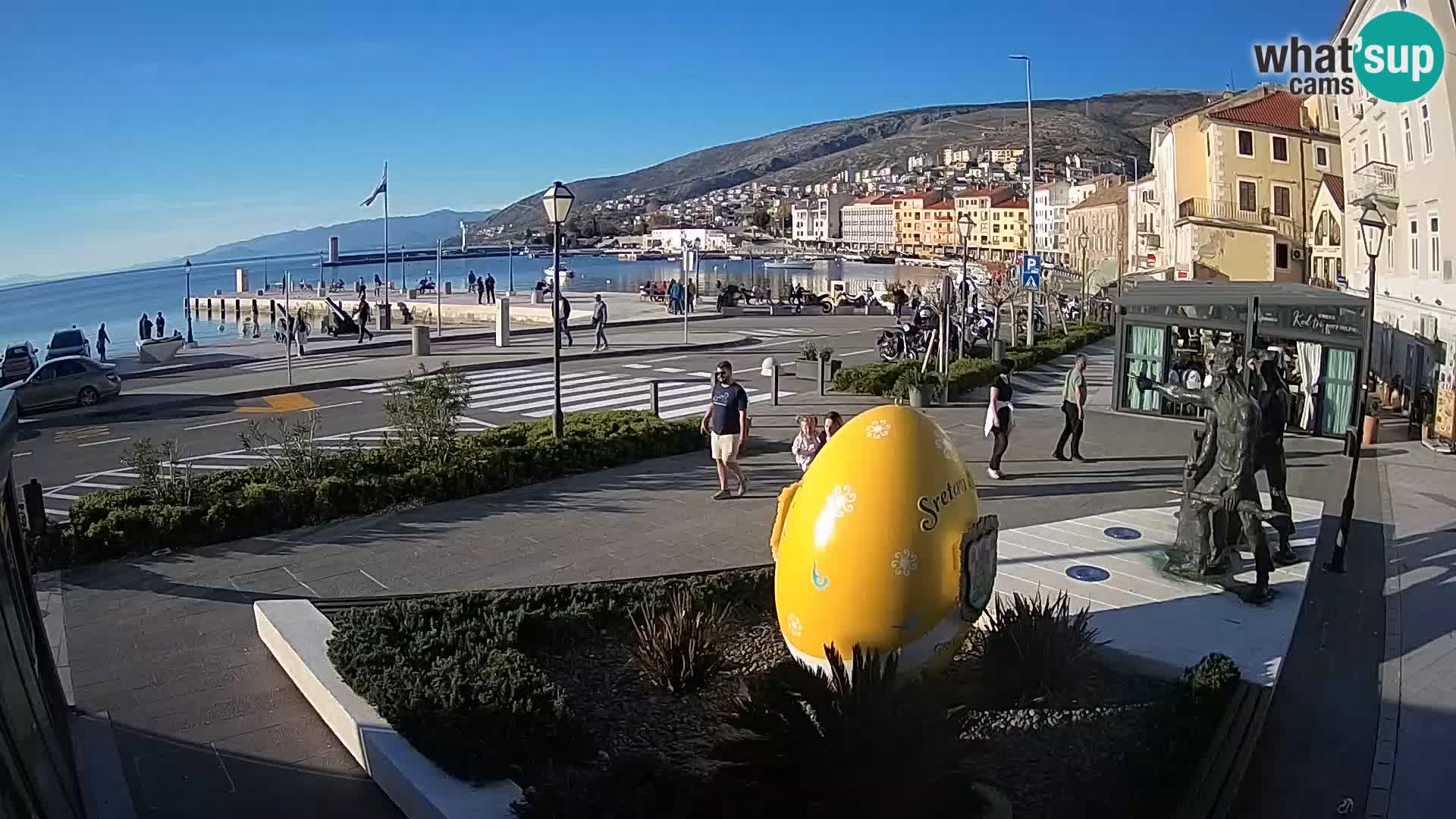 Live-Webcam Senj Riva – direkt am Meer – Kroatien