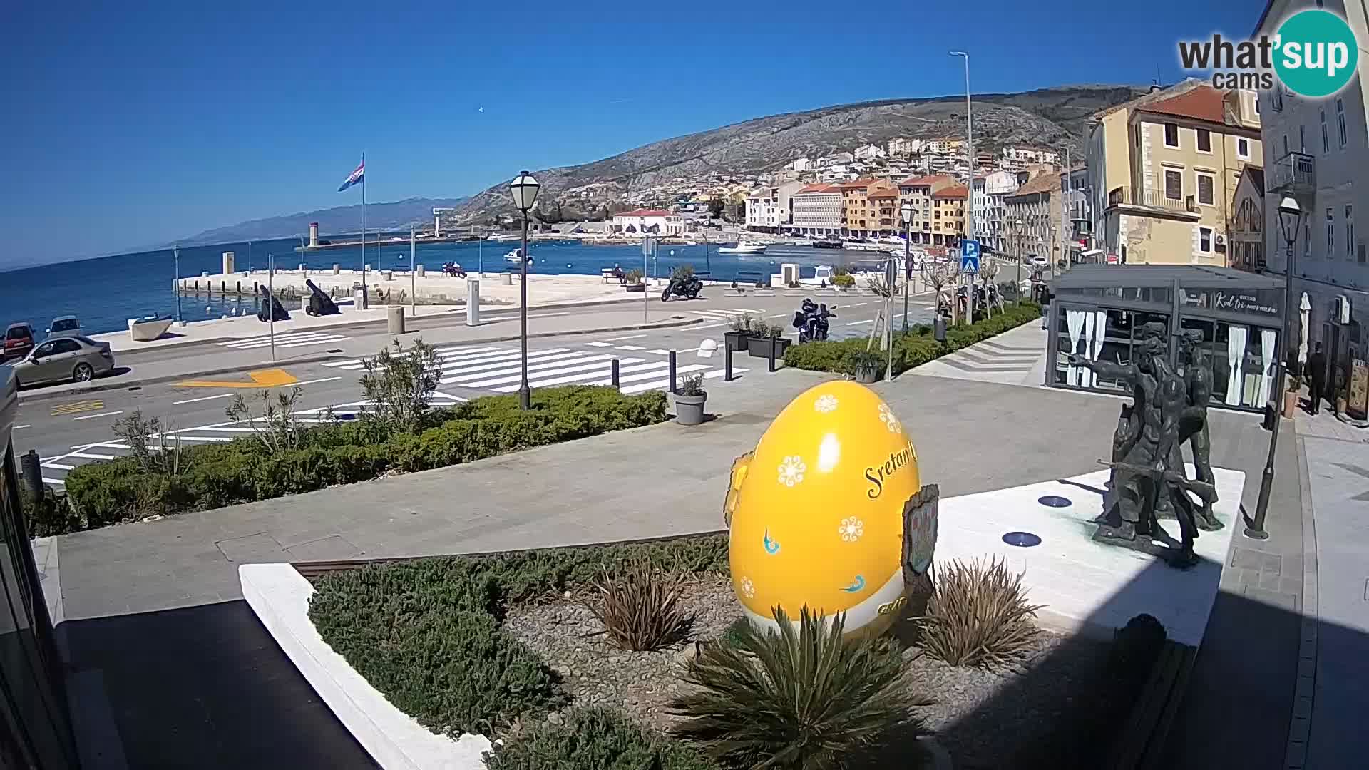 Live webcam Senj riva – seafront – Croatia
