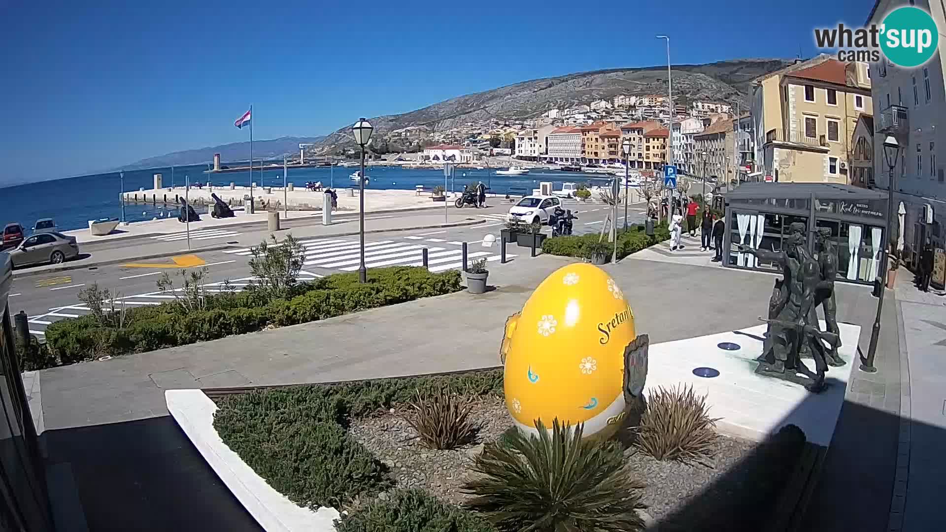 Live webcam Senj riva – fronte mare